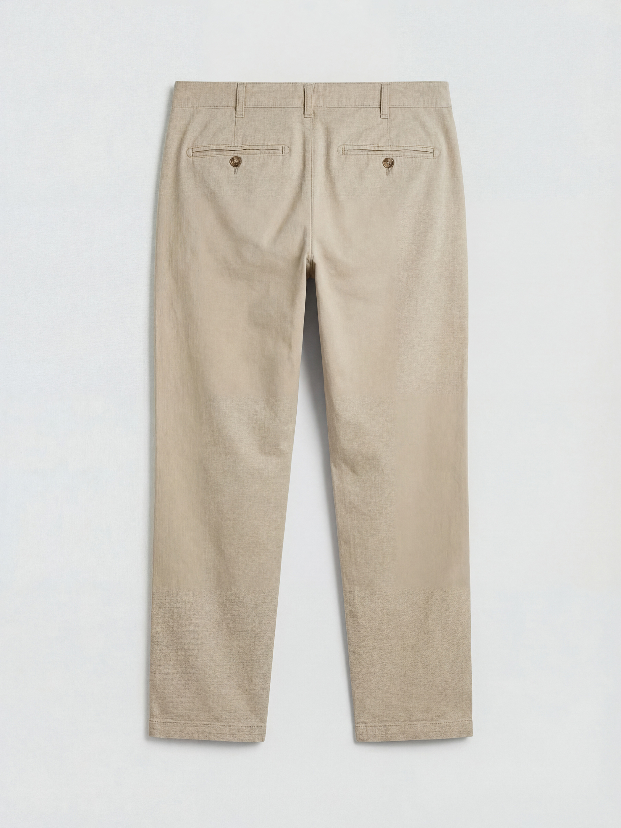 Bej Loose Fit Erkek Chino Pantolon-1