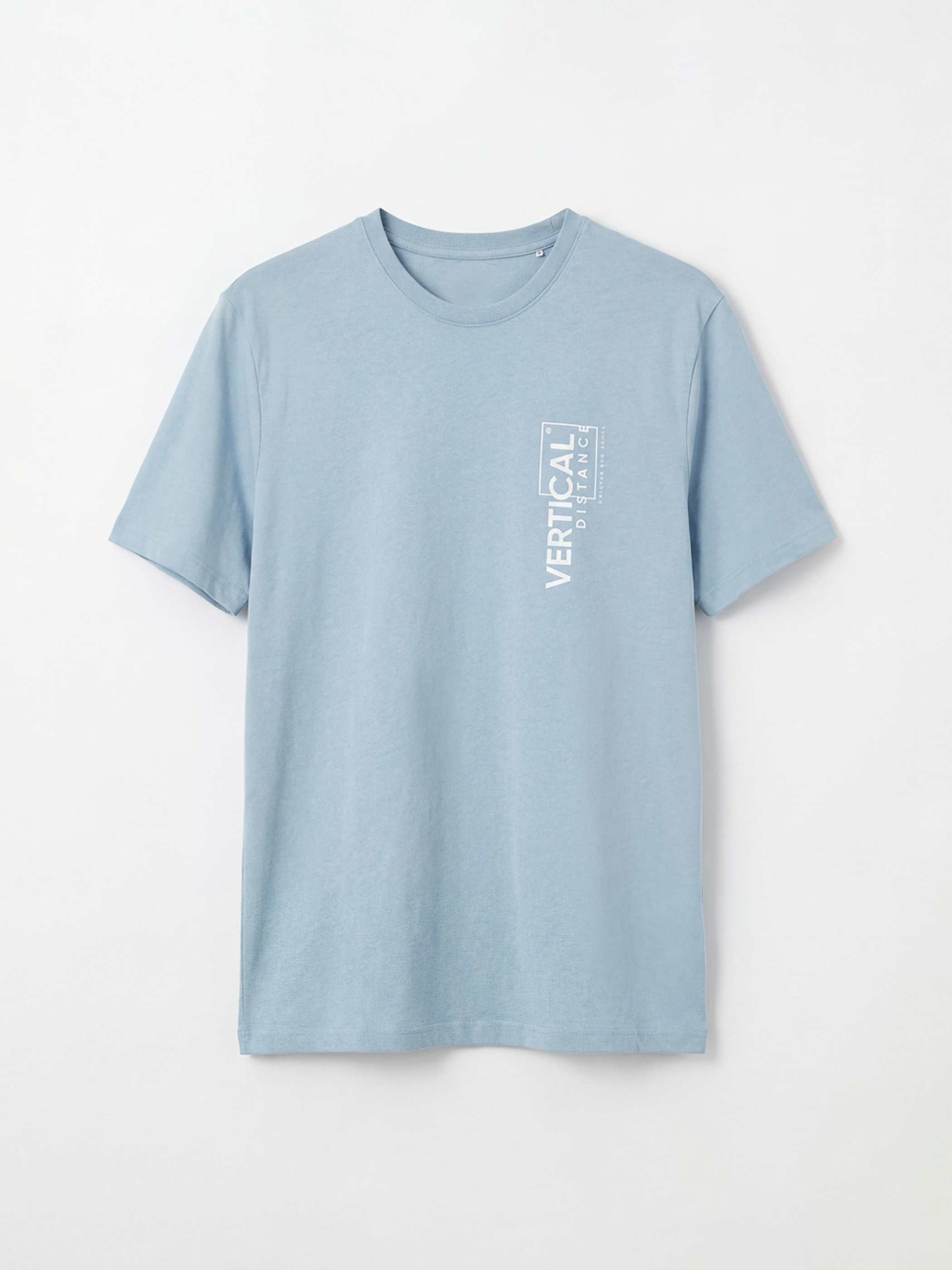 Mavi Bisiklet Yaka Baskılı Erkek Tişört-4