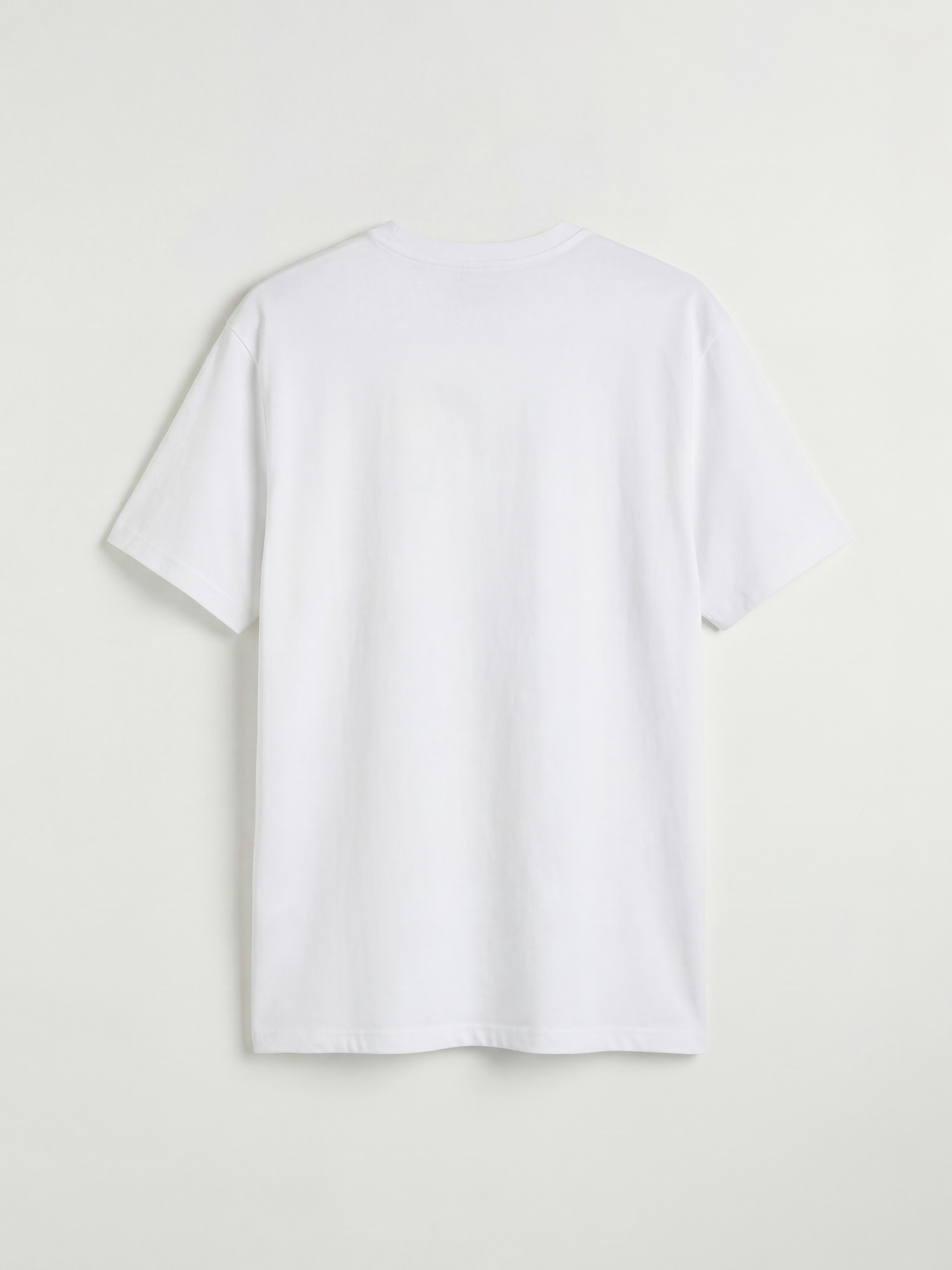 Beyaz Bisiklet Yaka İstanbul Baskılı Erkek Tişört-5