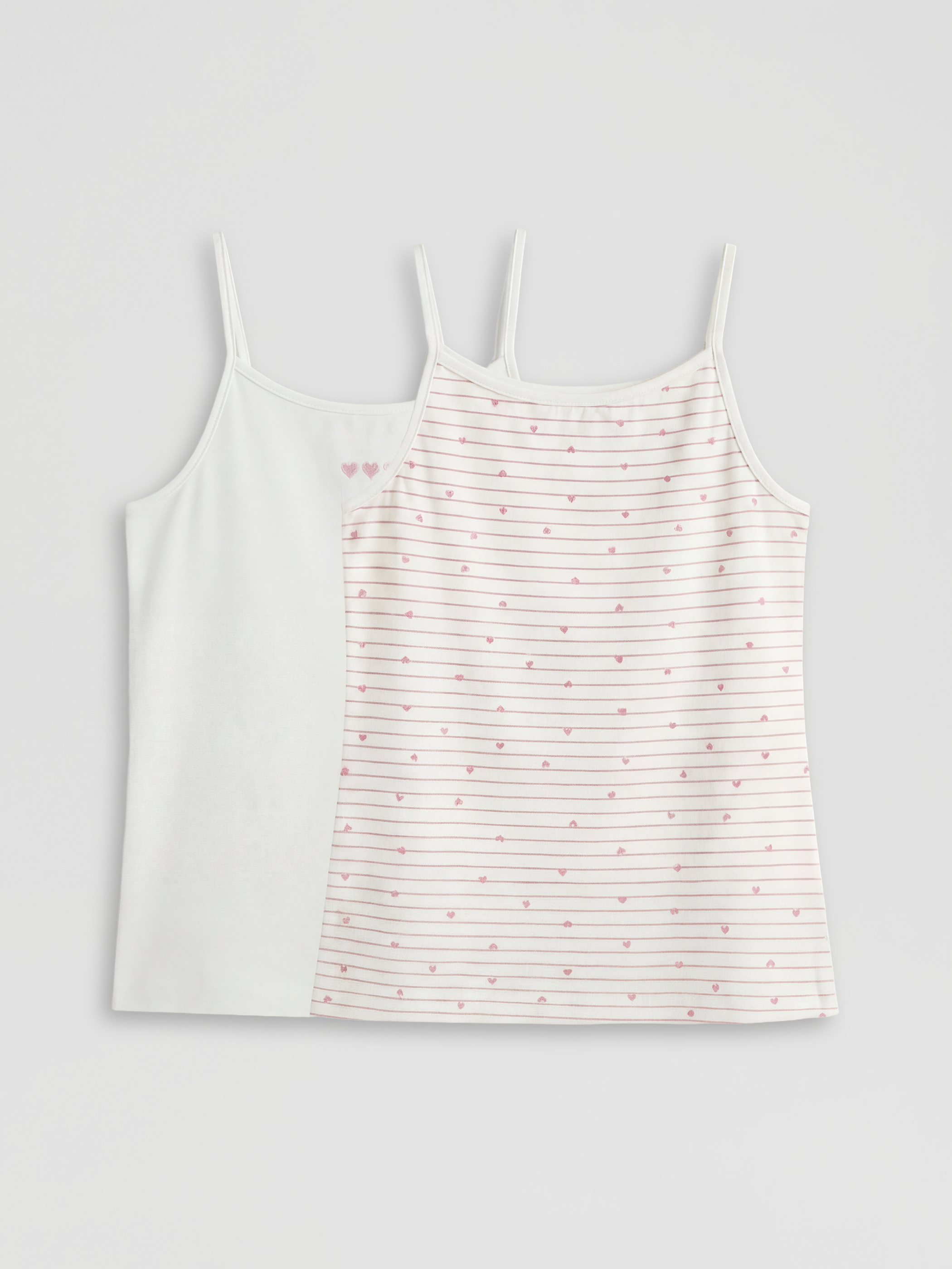 LCW Kids Nakışlı Kız Çocuk Atlet 2'li - S6CE32Z4-LU7