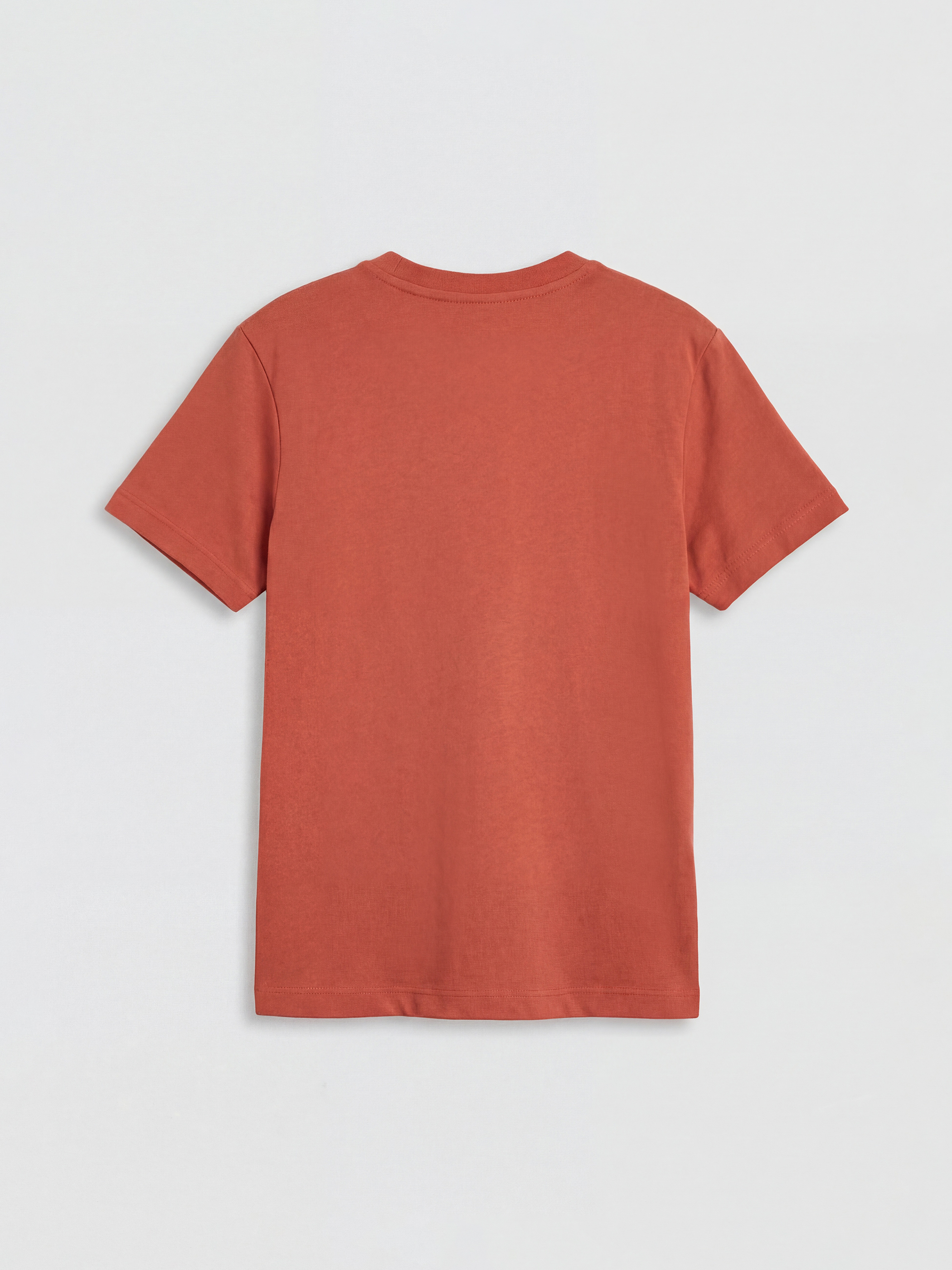 Kahverengi Bisiklet Yaka Baskılı Erkek Çocuk Tişört-1