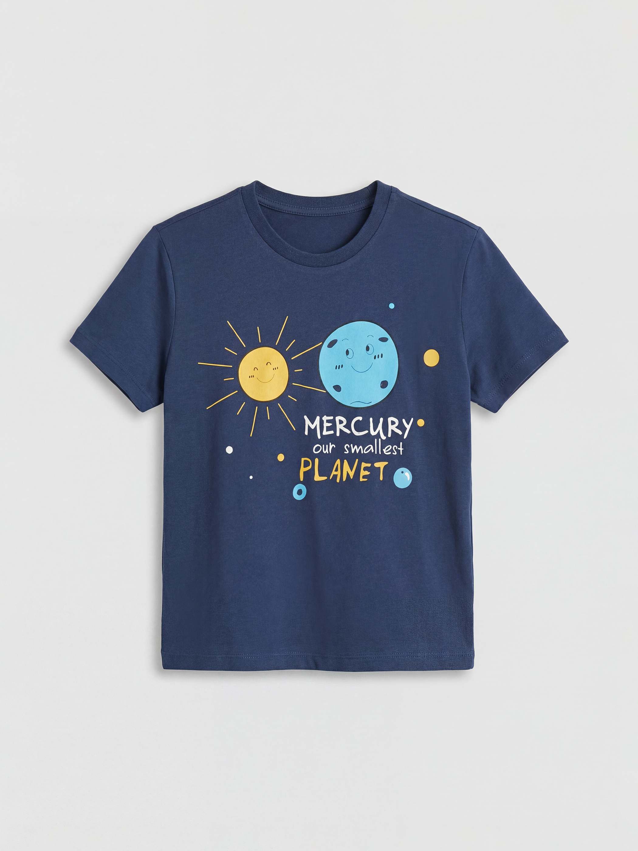 LCW ECO Bisiklet Yaka Baskılı Erkek Çocuk Tişört - S6CH60Z1-HSD