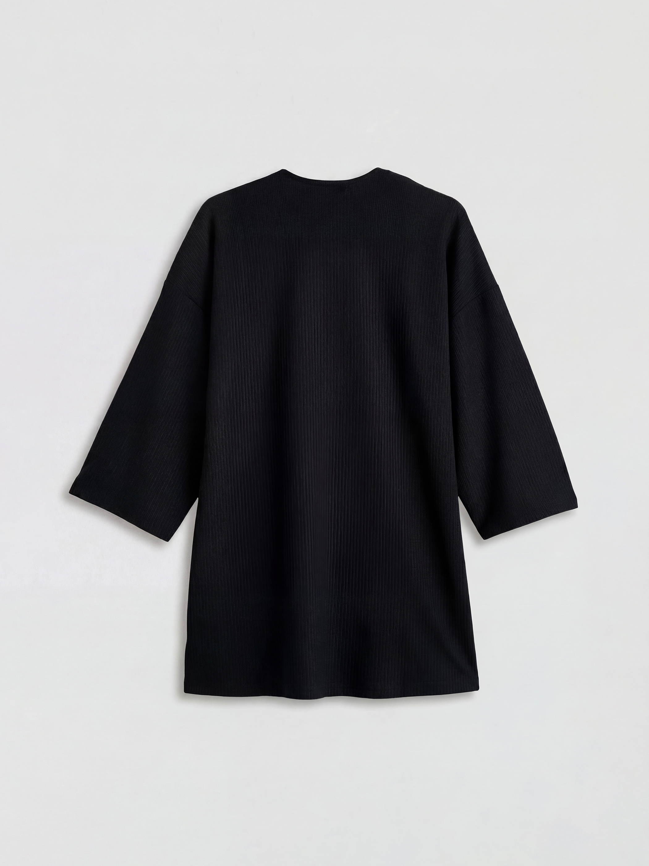 Shawl Collar Ribbed Women's Cardigan-5