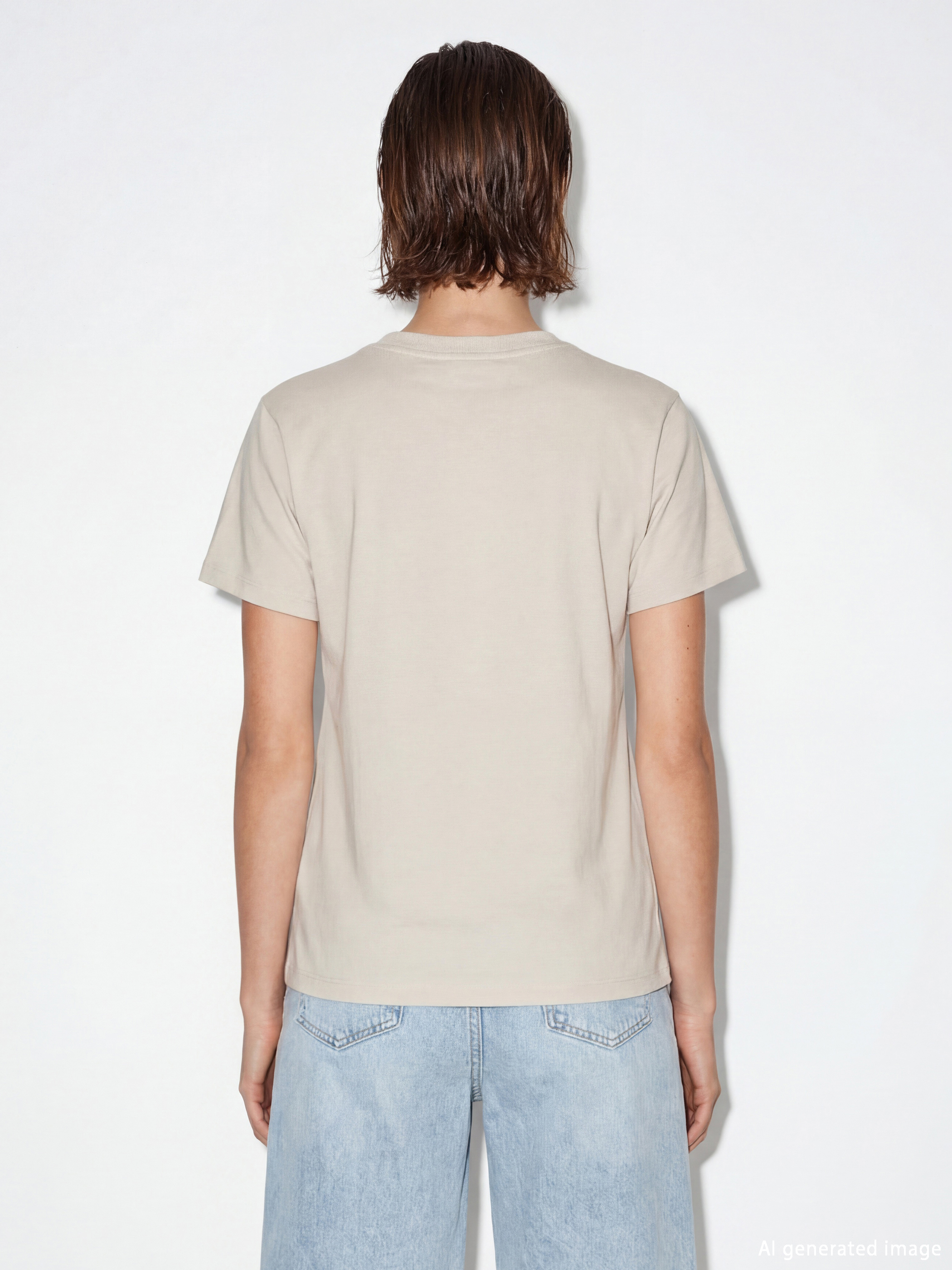 Crew Neck Embroidered Women's T-Shirt-3