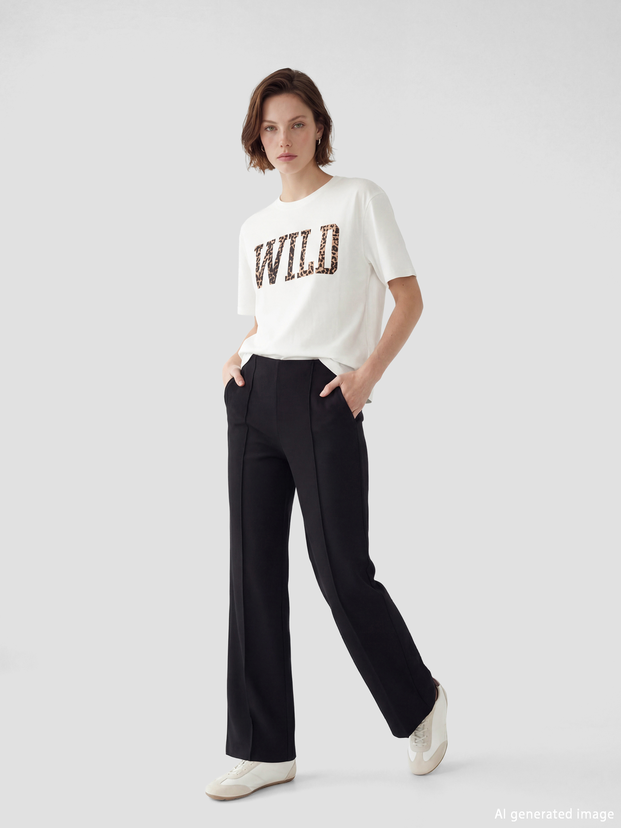 LCW Vision بنطال رياضي اسود نساء - S6CK24Z8-CVL