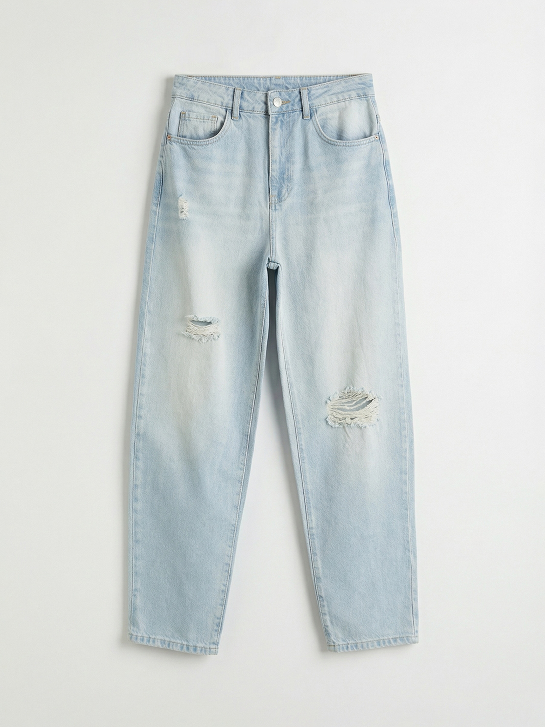 LCW Jeans Boyfriend Yırtık Detaylı Kadın Jean Pantolon - S6CK54Z8-311