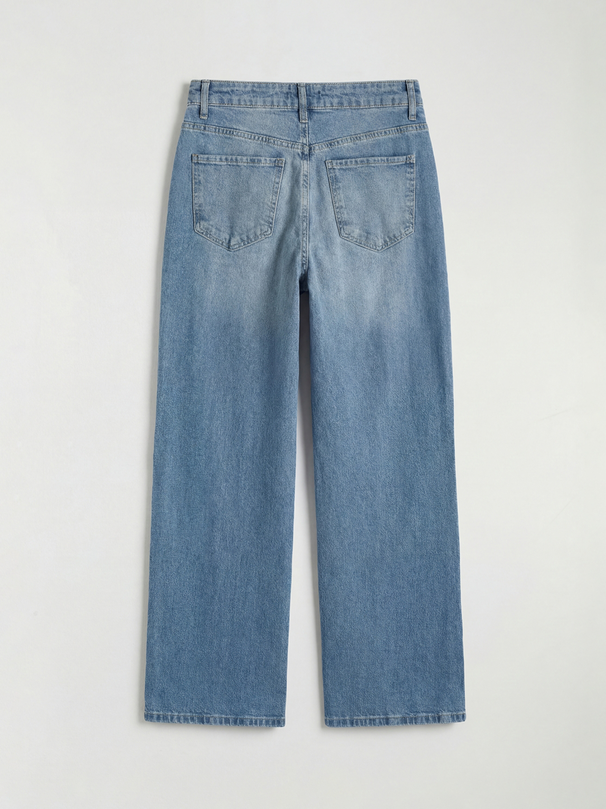 İndigo Wideleg Kadın Jean Pantolon-1