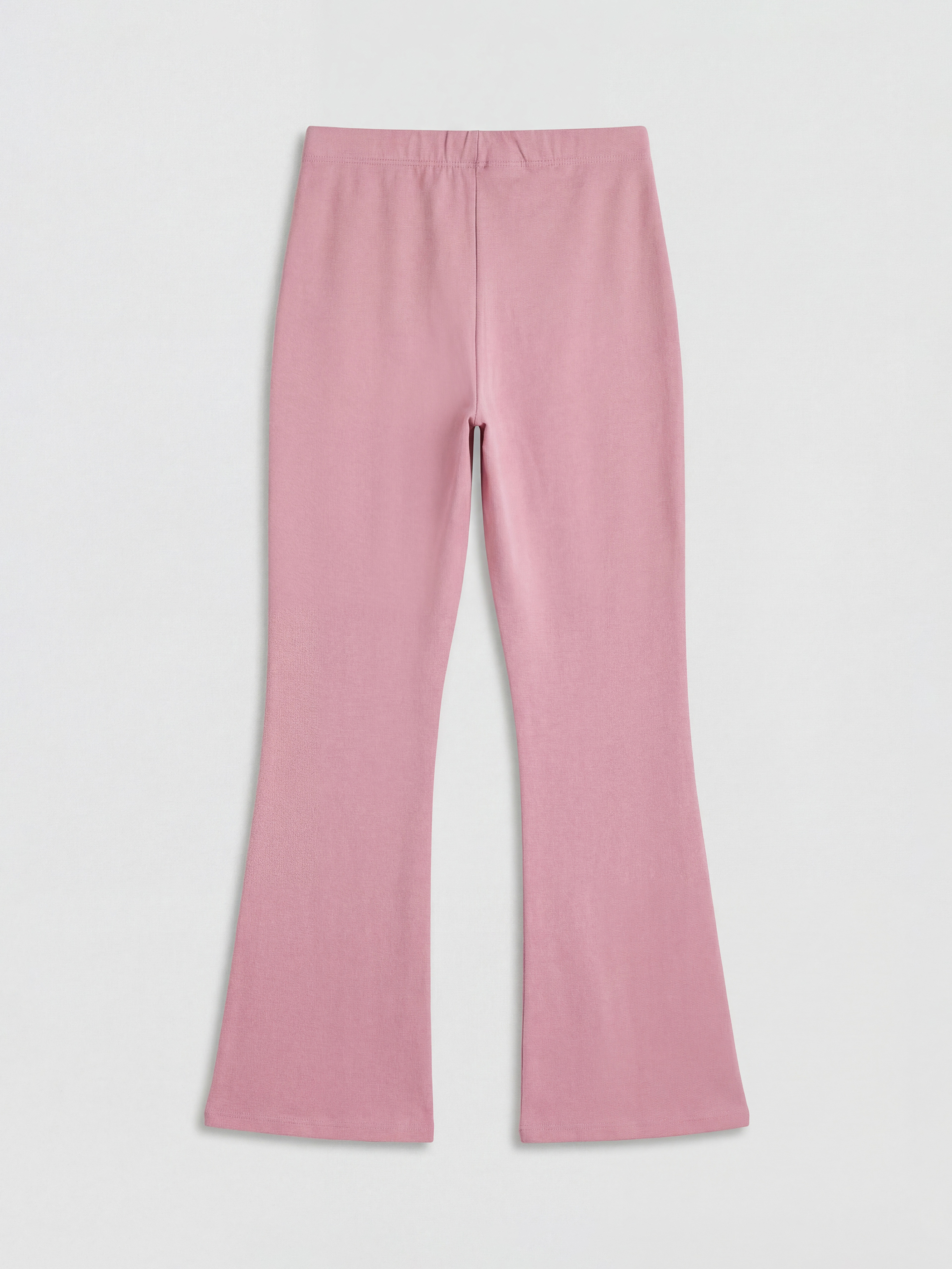 Pembe Beli Lastikli İspanyol Paça Kız Çocuk Tayt-1