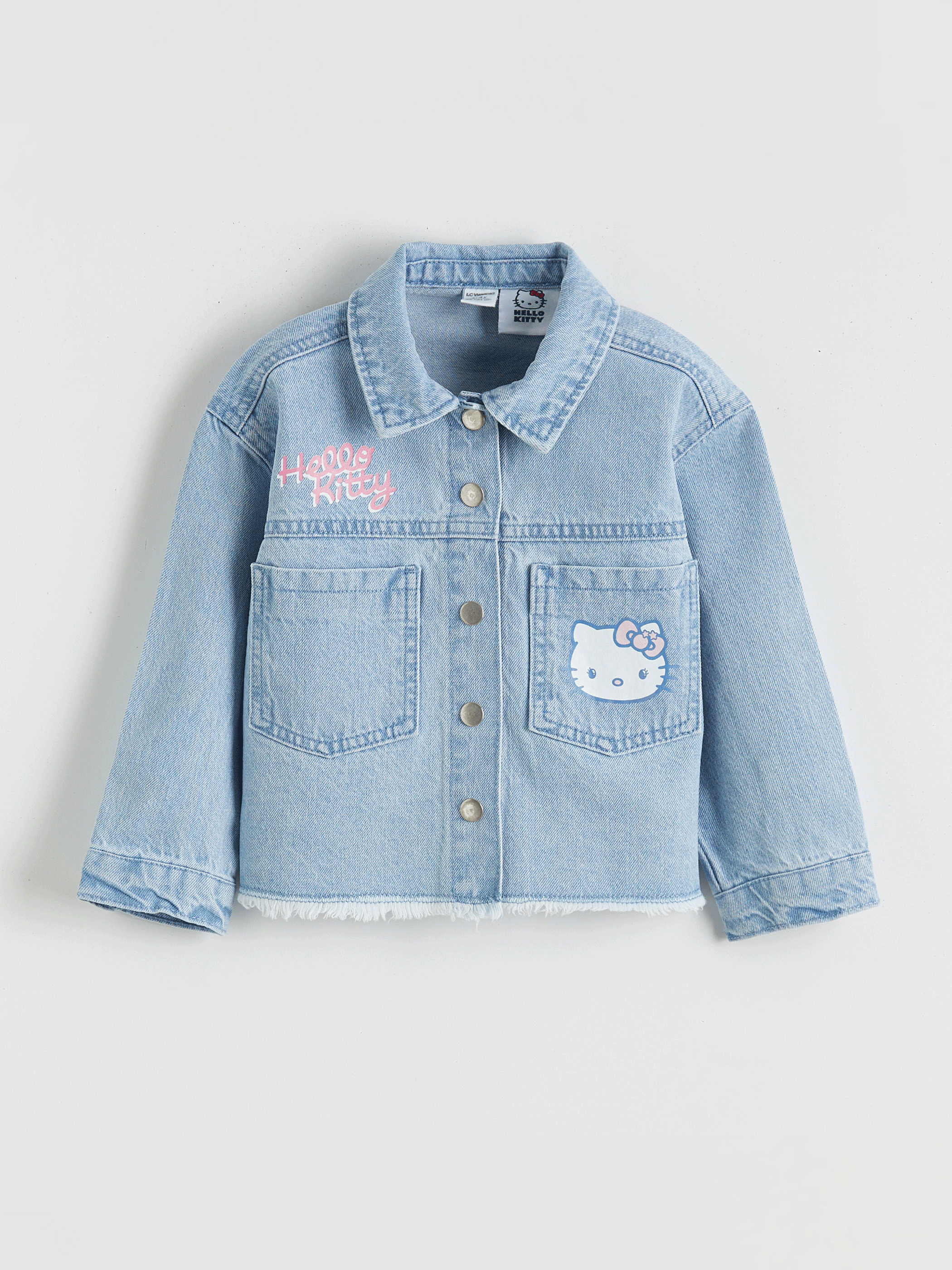 Printed Baby Girls' Denim Jacket-2
