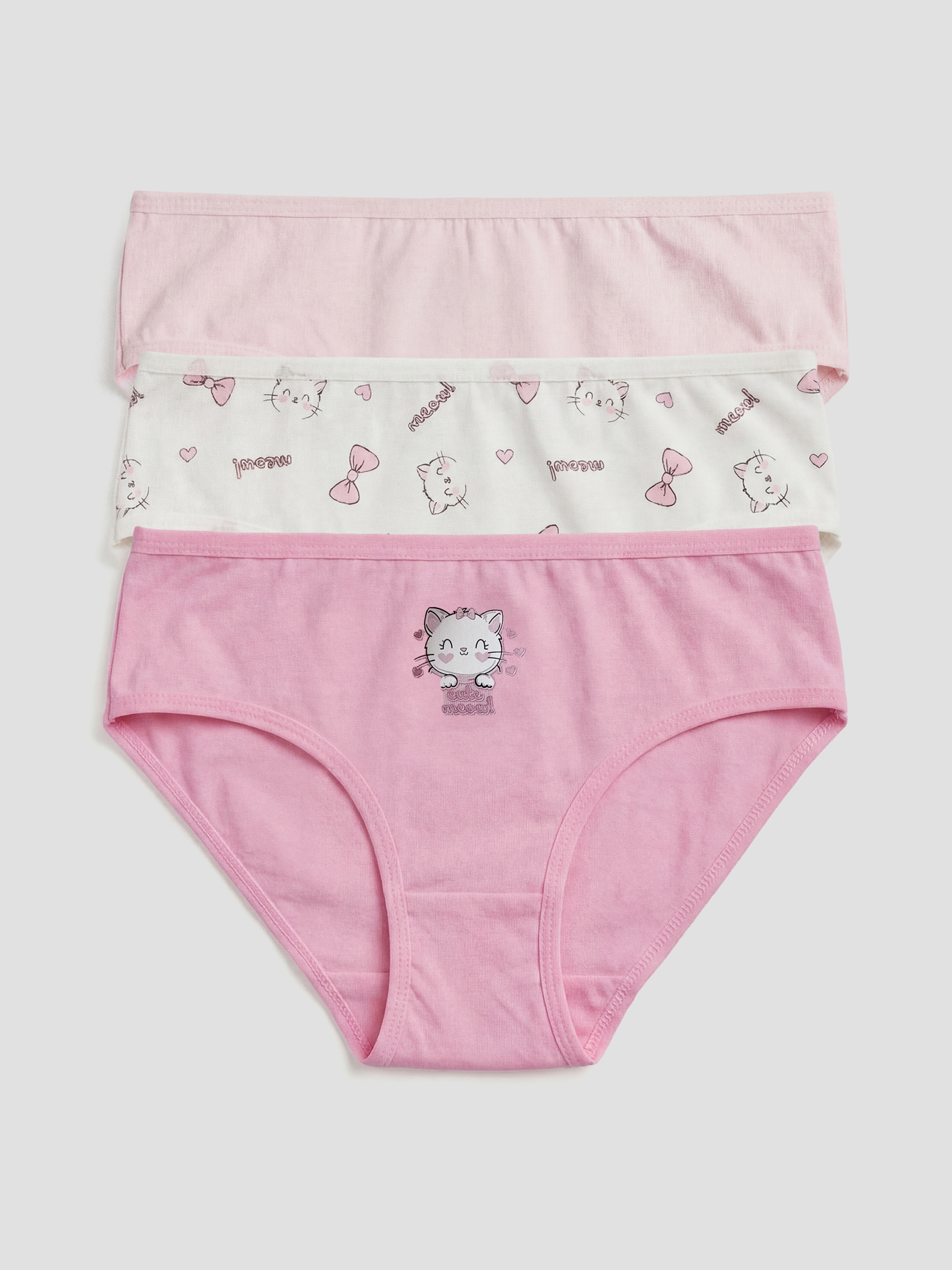 LCW Kids Kız Çocuk Baskılı 3'lü Külot - S6CN21Z1-LU7