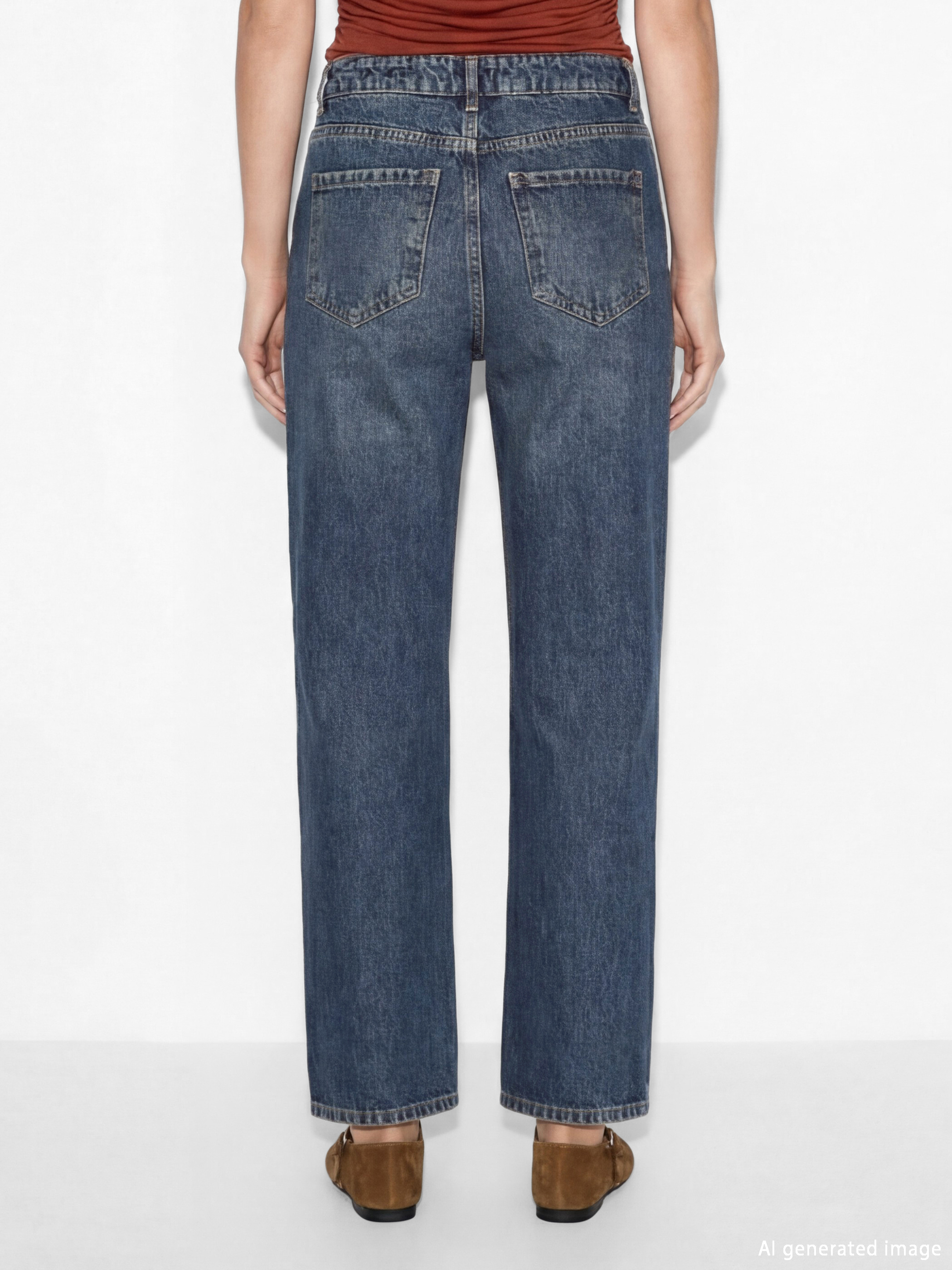 بنطلونات جينز واسعة ومريحة للنساء-3