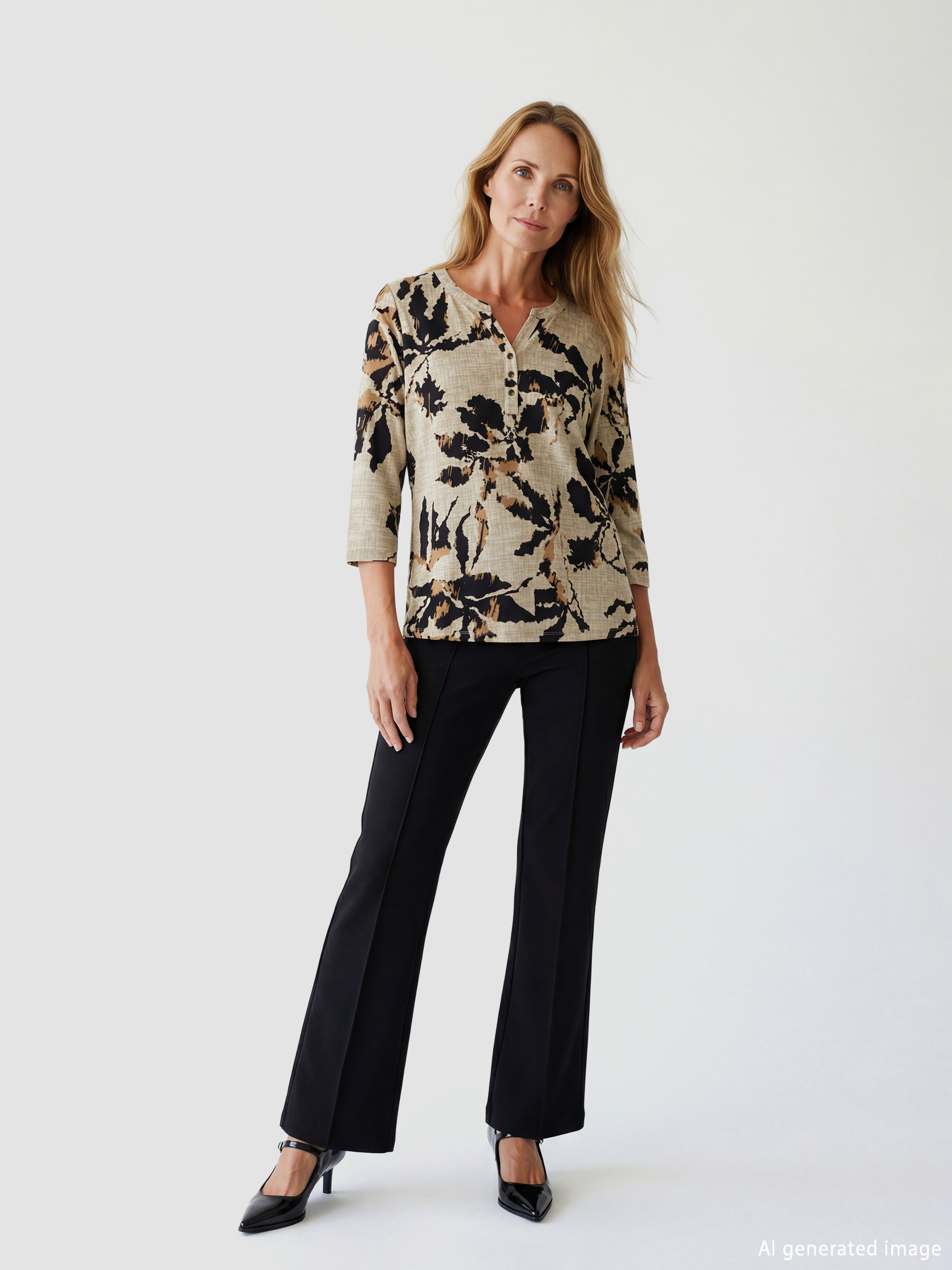 LCW Grace T-shirt Mixte Femme - S6CV09Z8-F9C