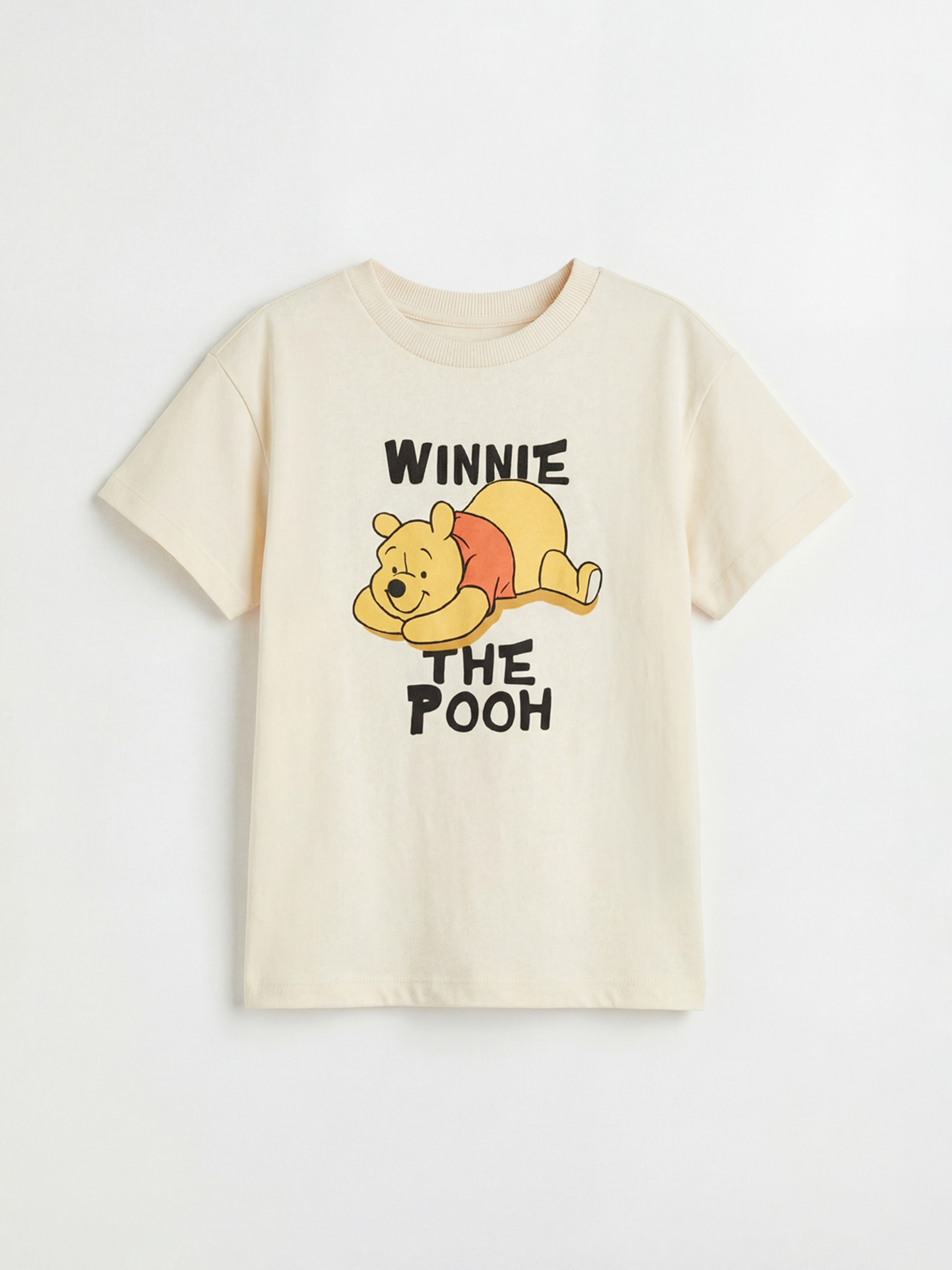 Winnie the Pooh Print Baby Boy T-Shirt and Shorts Set-1