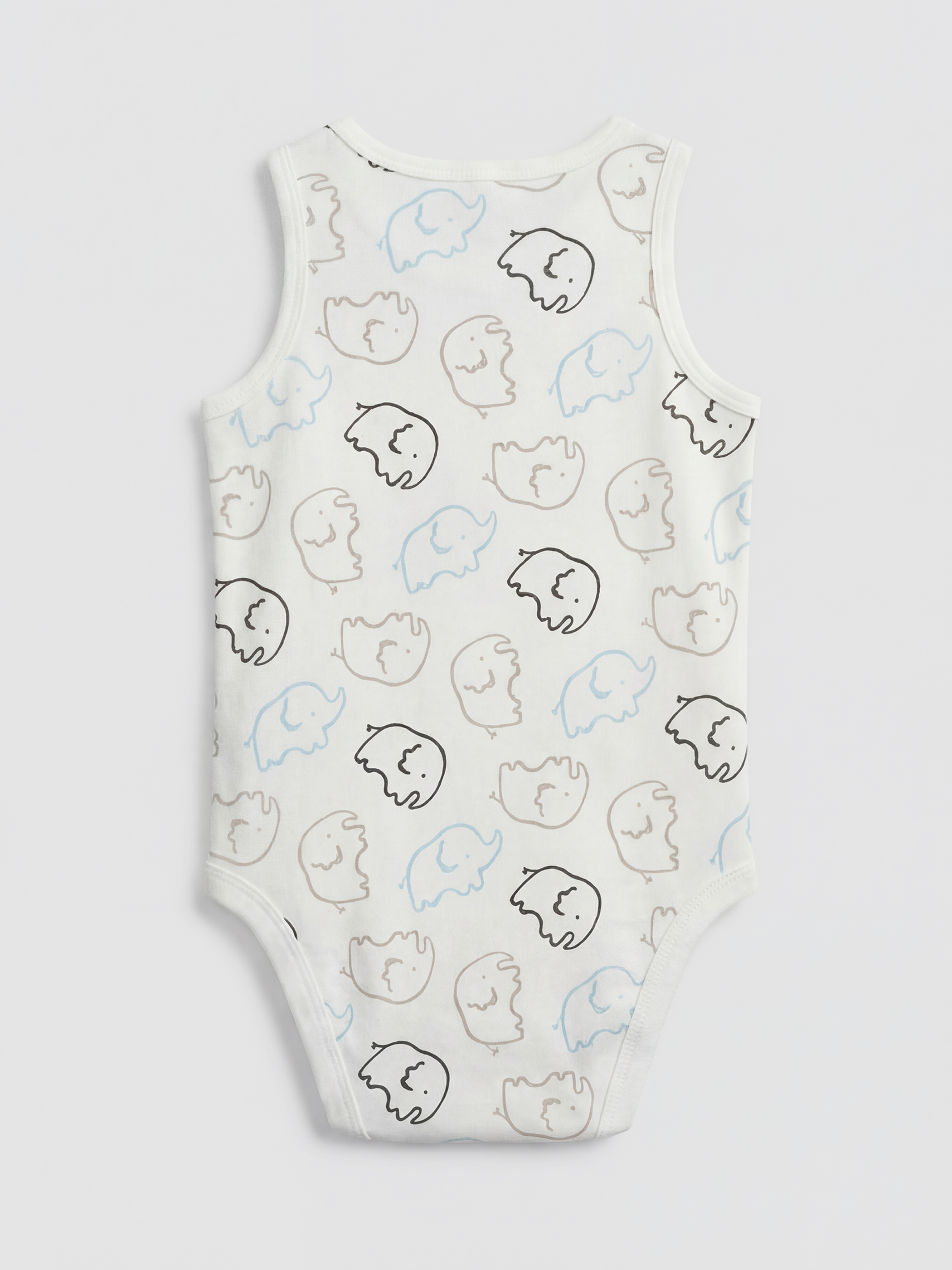 Ekru Bisiklet Yaka Desenli Erkek Bebek Çıtçıtlı Body-1