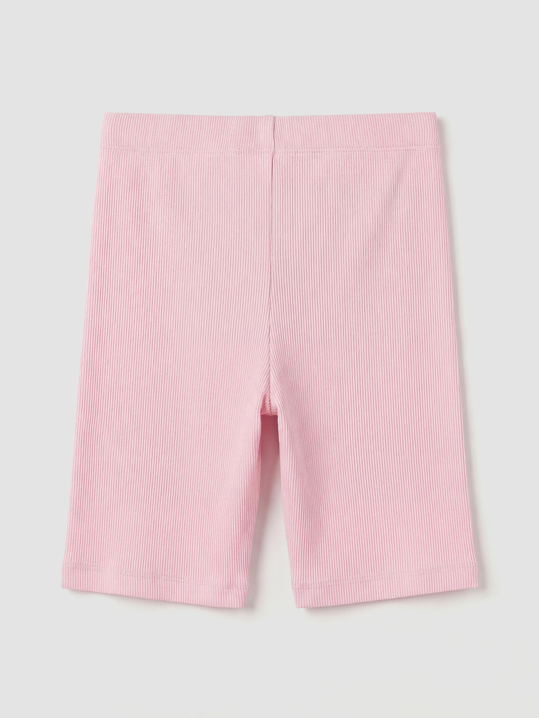 Ribbed Girls' Short Leggings-1