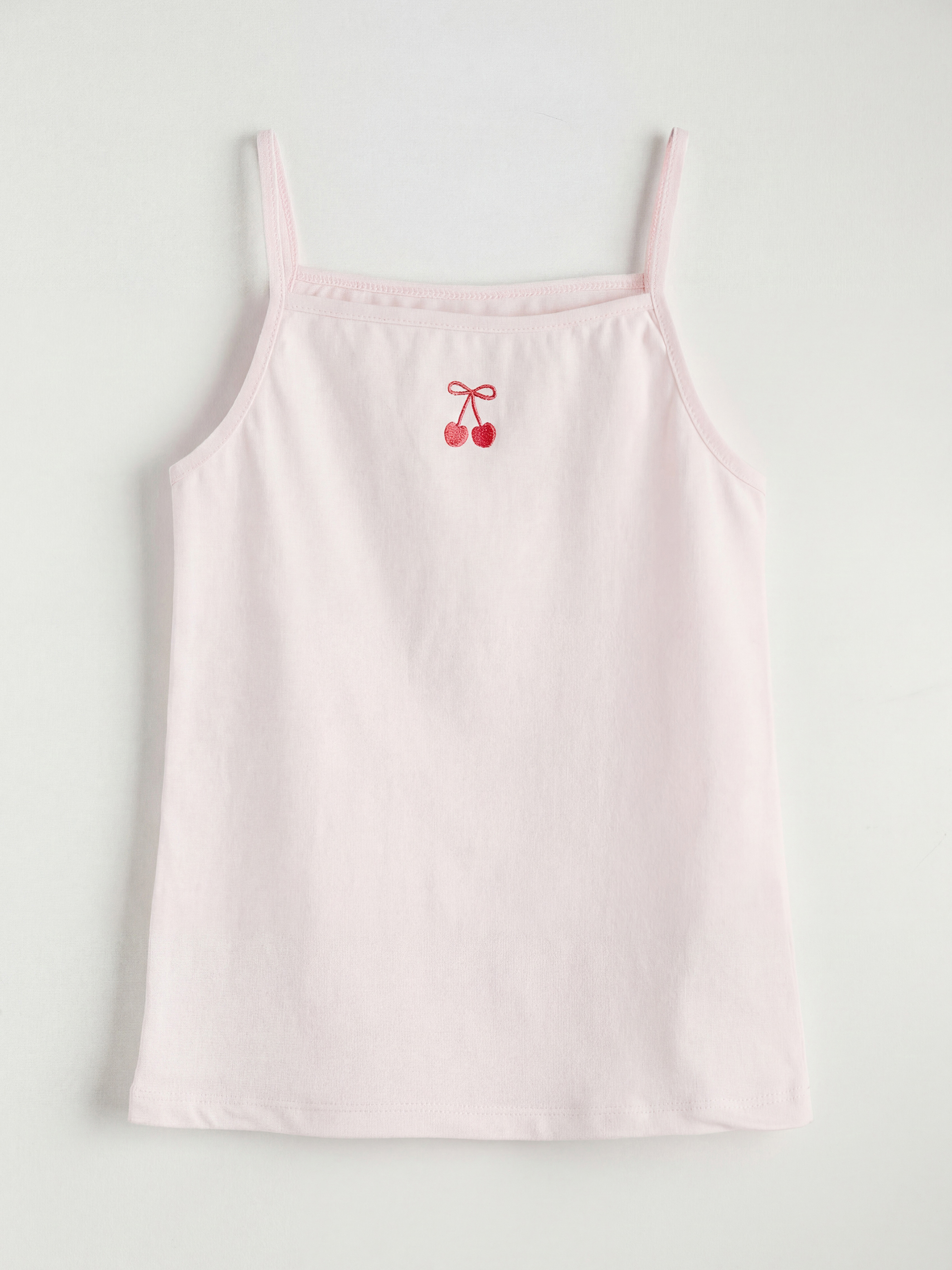 Pembe İp Askılı Kız Çocuk Atlet 2'li-3