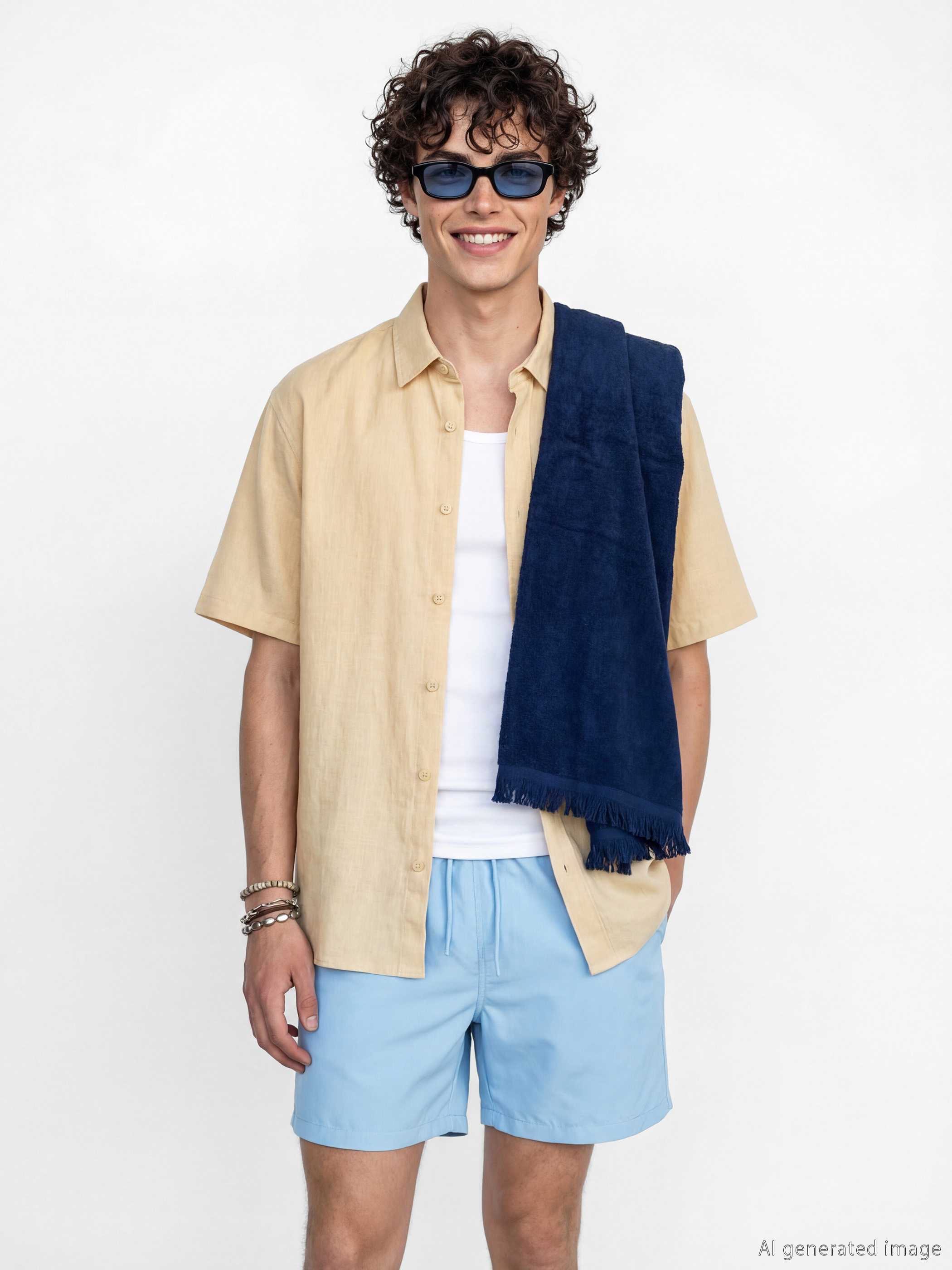 Short Basic Men's Swimming Shorts-2