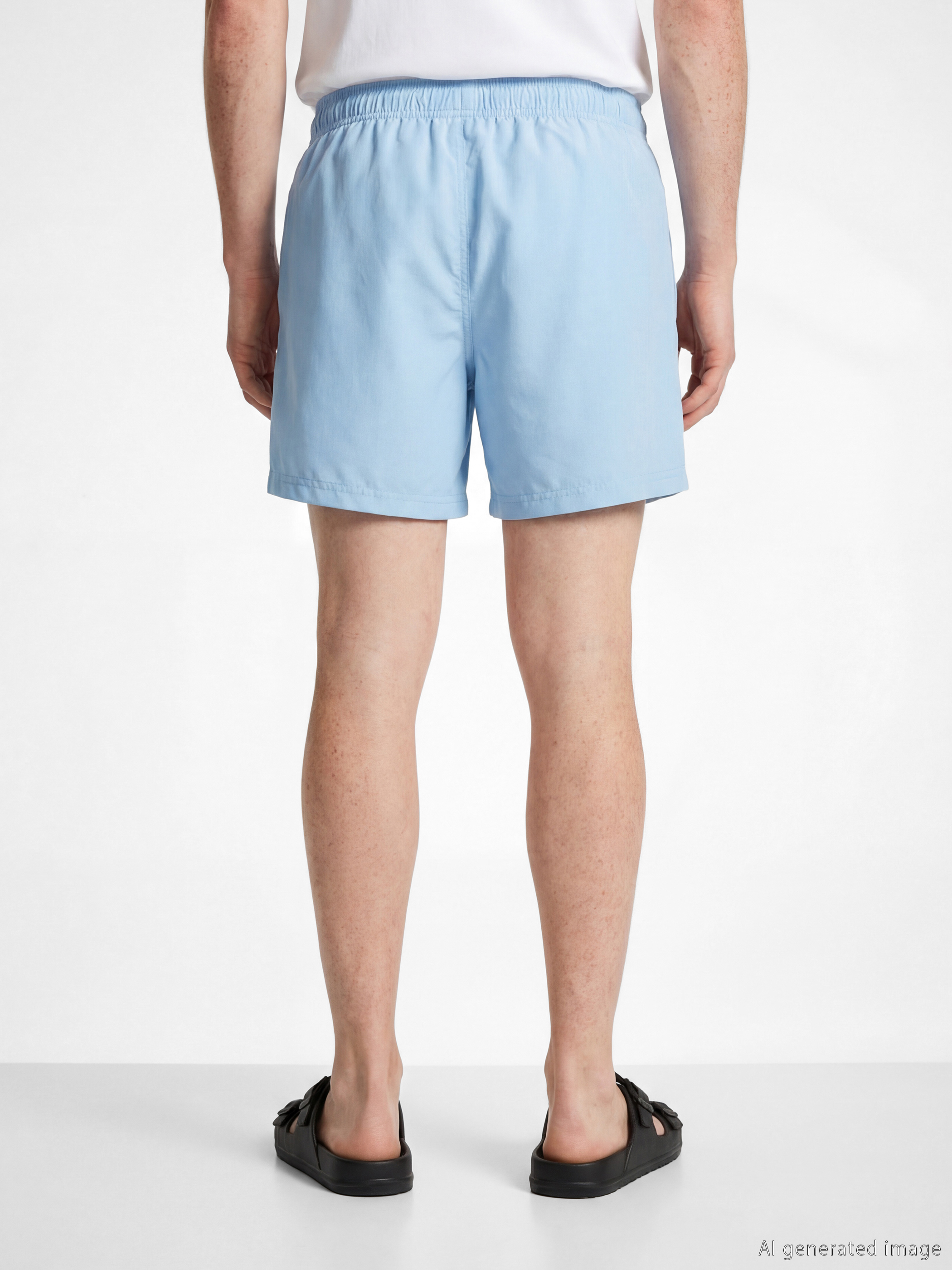 Short Basic Men's Swimming Shorts-3