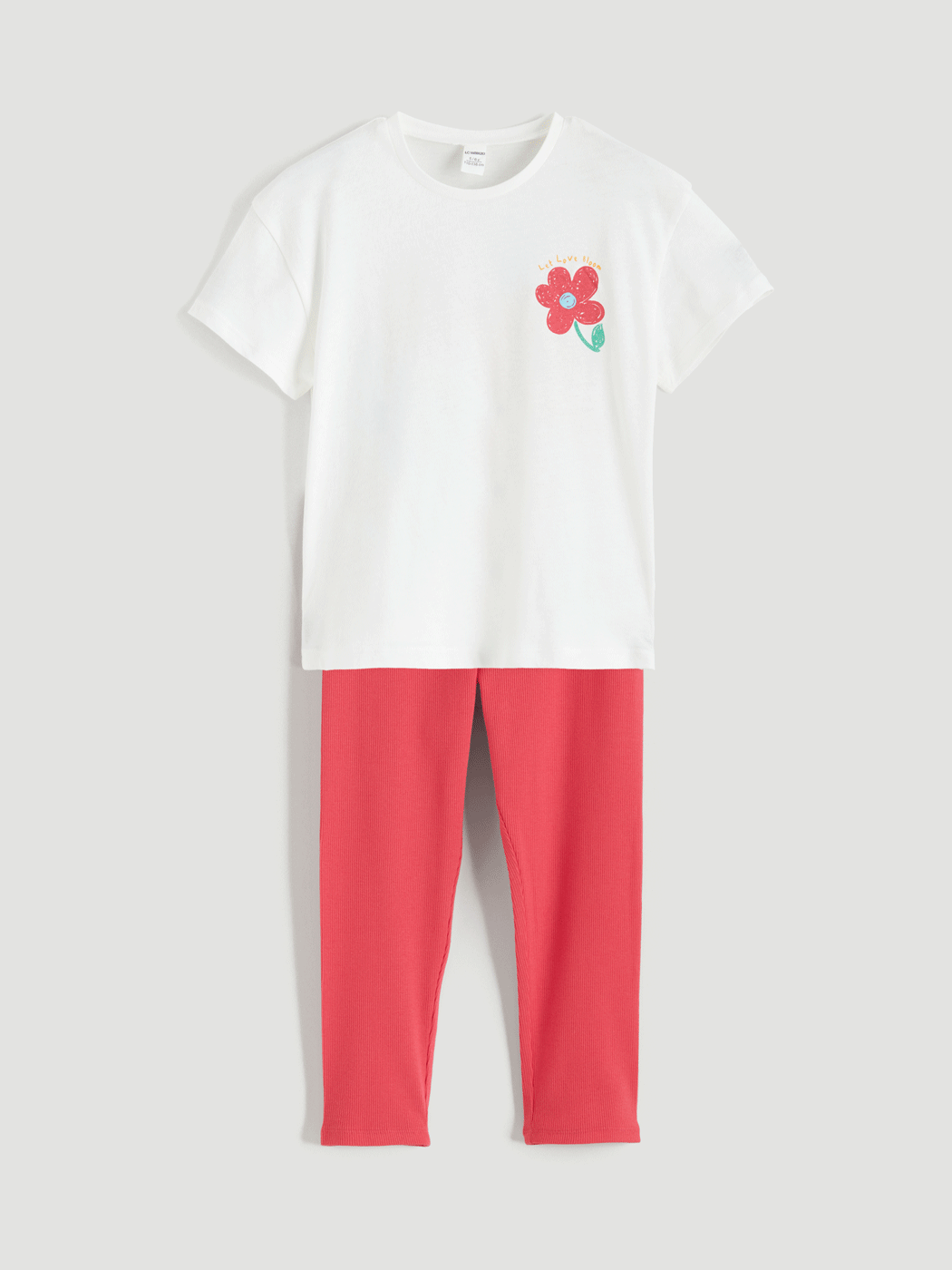 LCW Kids SVETLO BEŽ Pidžama komplet Devojka - S6DC51Z1-FDU