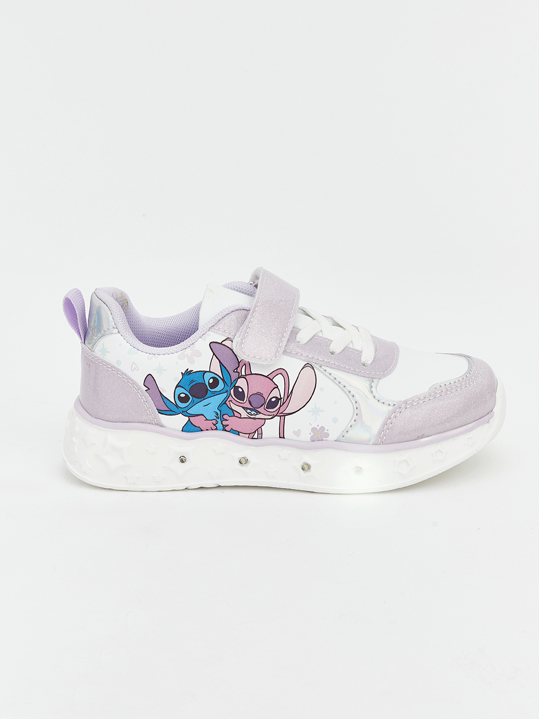 Stitch and Angel Print Baby Girl Sneakers-1