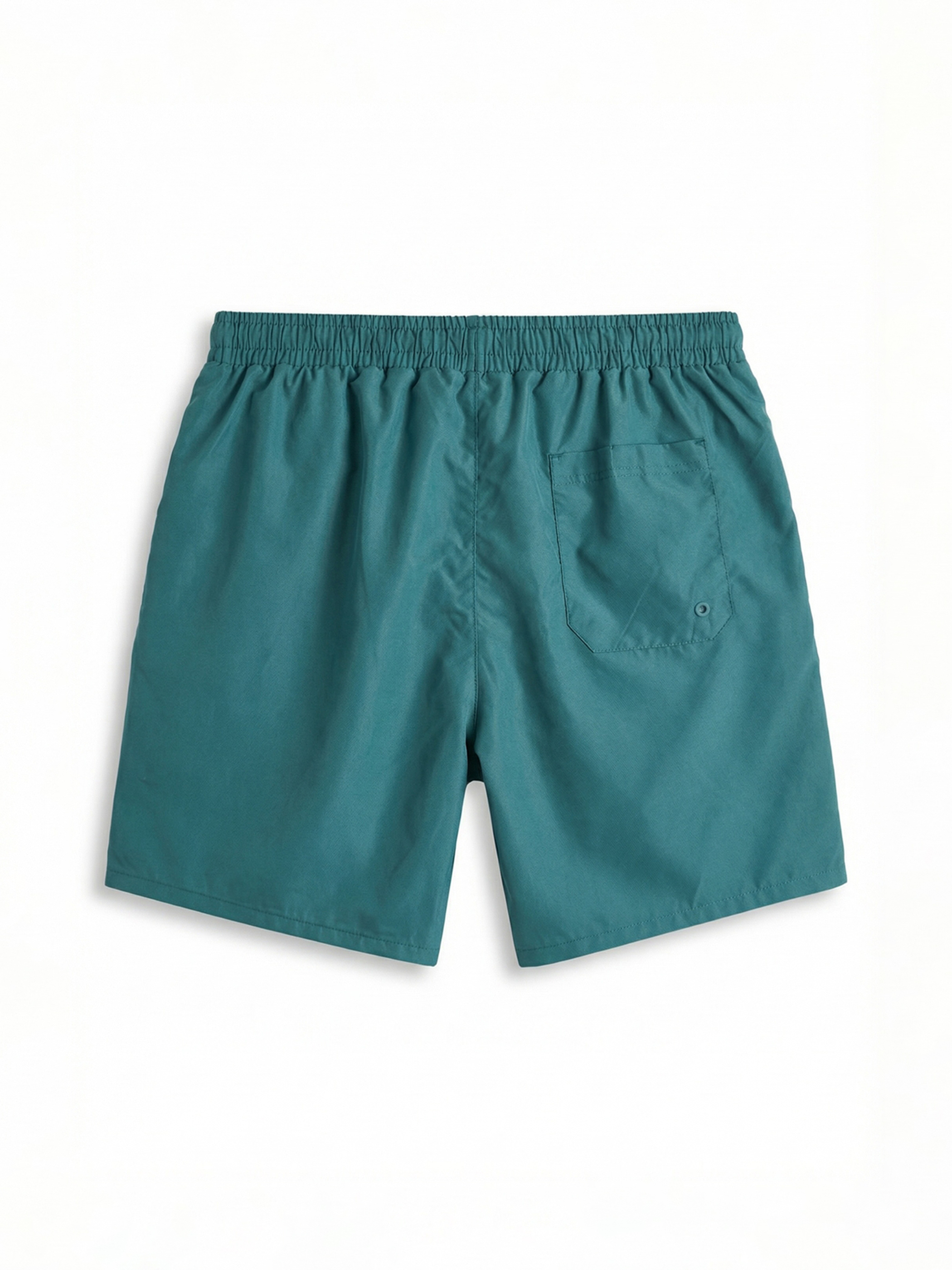 Yeşil Kısa Boy Erkek Yüzme Şort-5