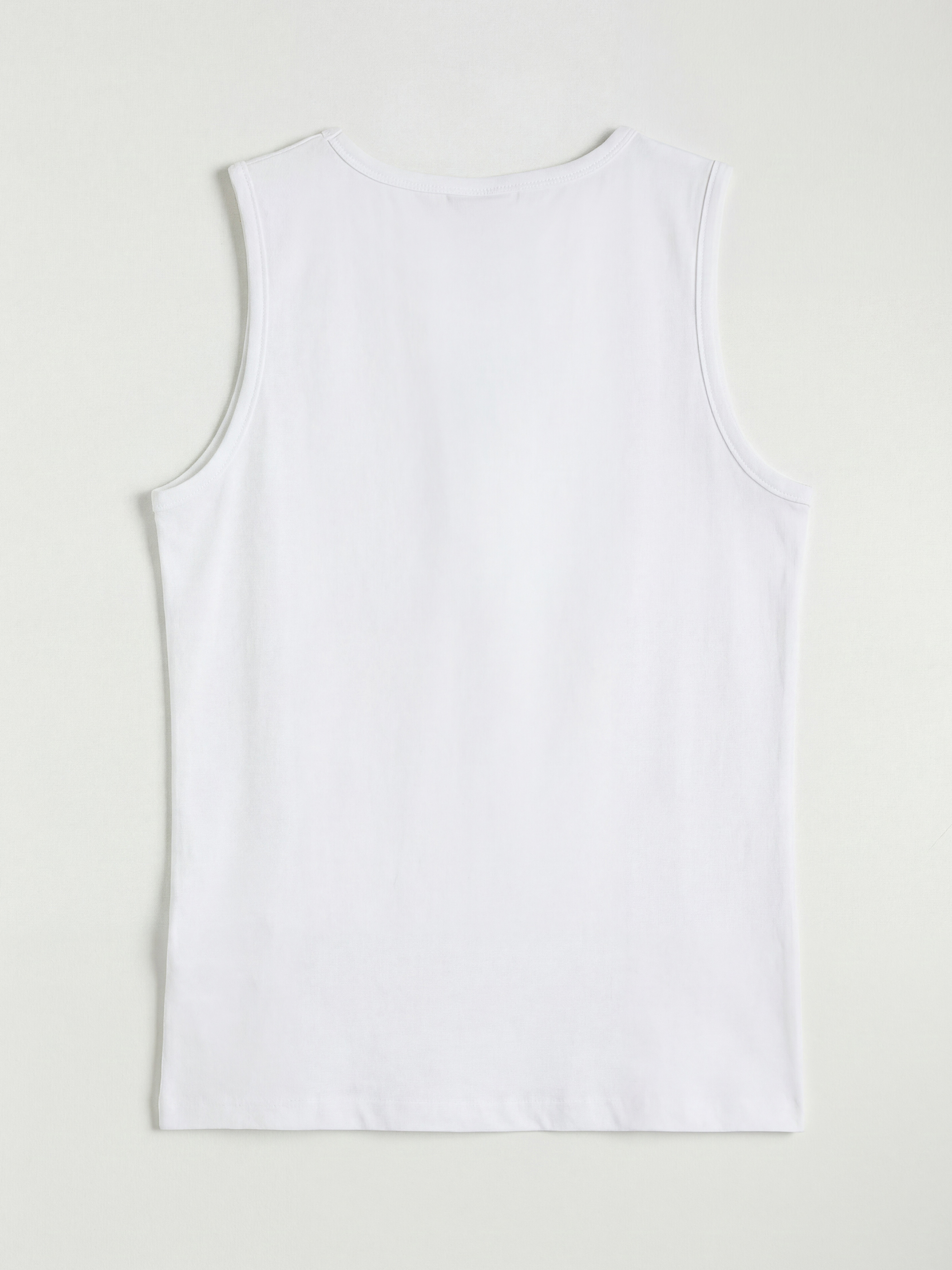 Beyaz Bisiklet Yaka Erkek Çocuk Atlet ve Deniz Şortu-2