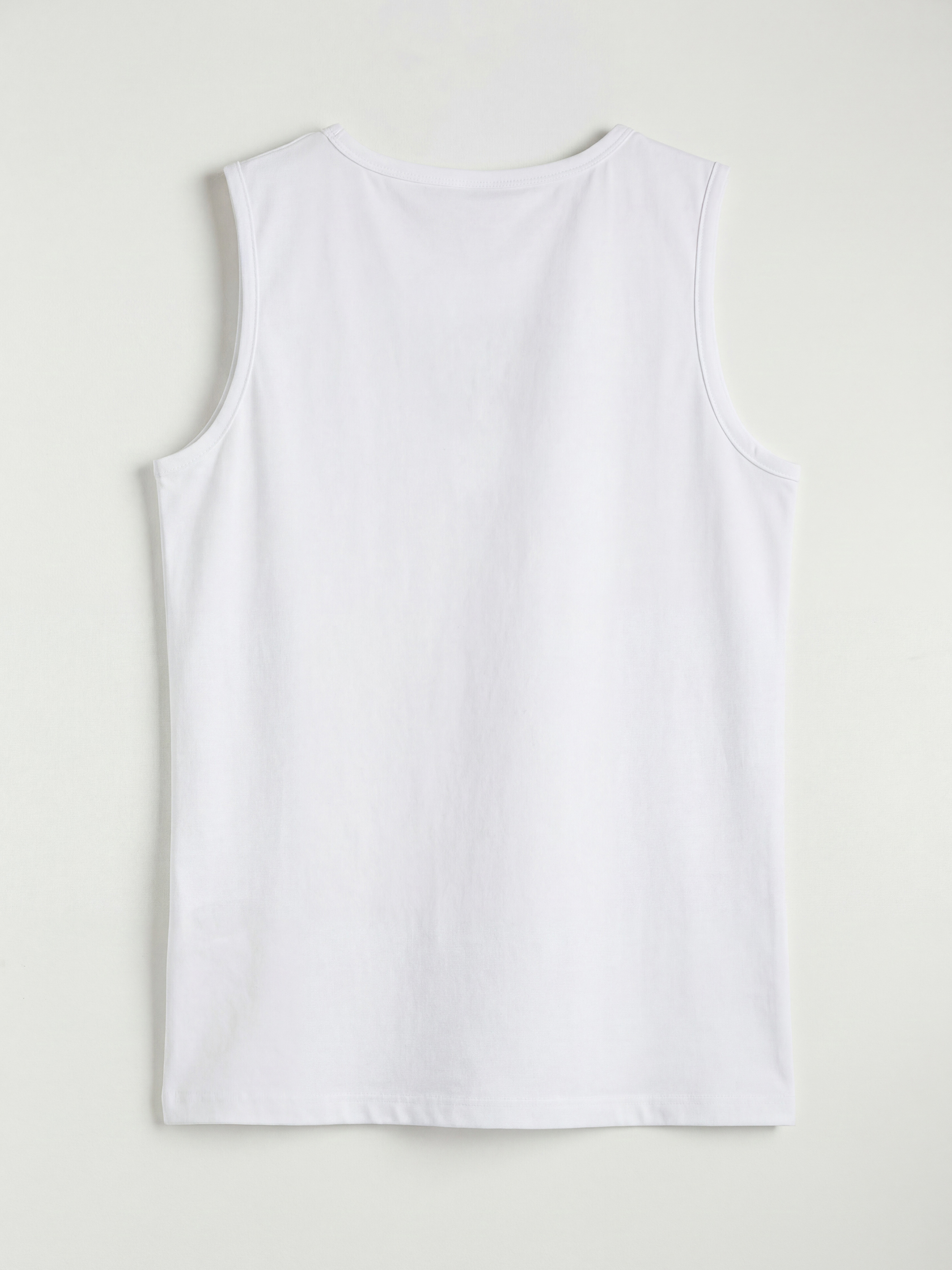 Beyaz Bisiklet Yaka Erkek Çocuk Atlet ve Deniz Şortu-2