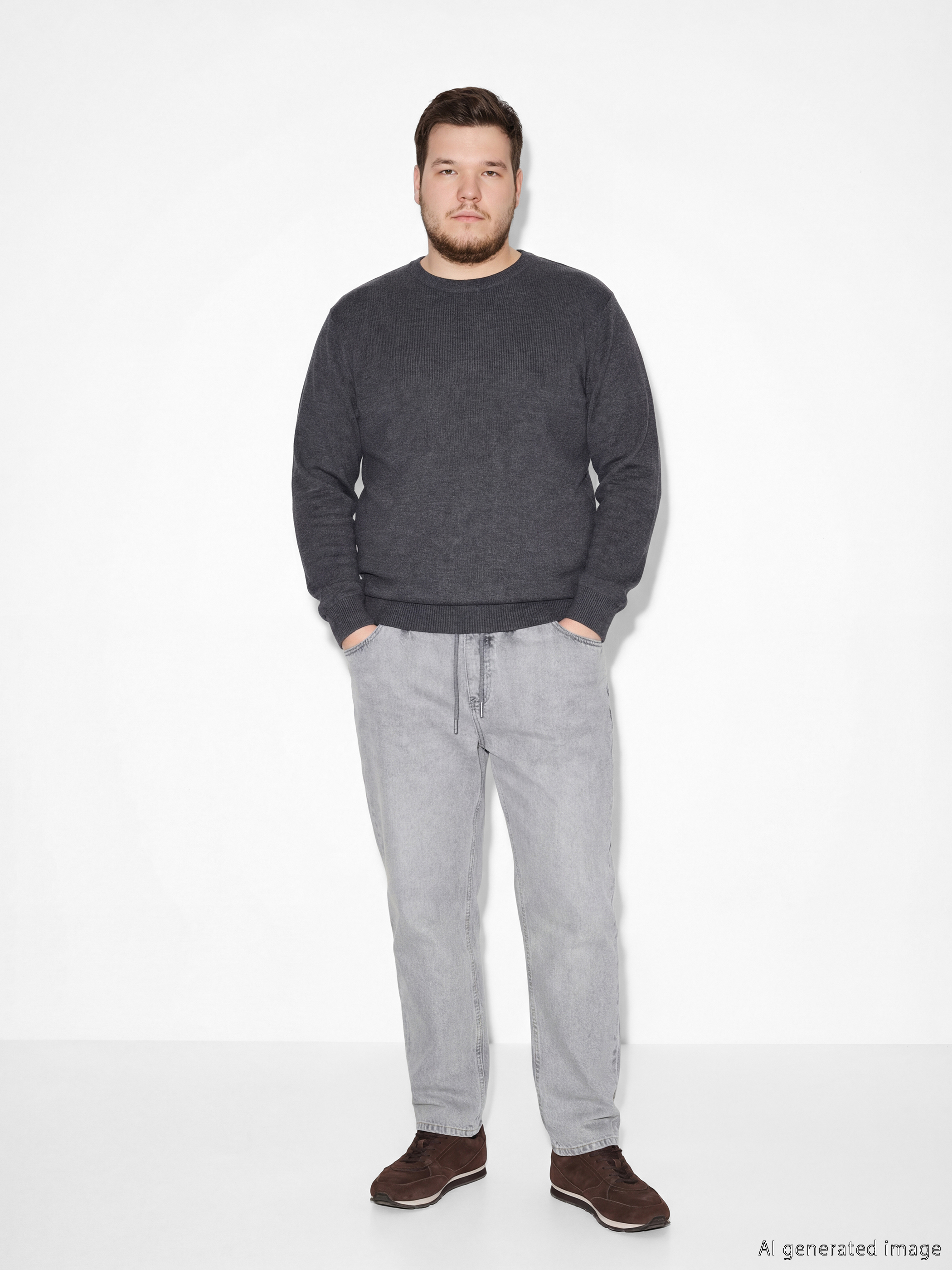 جينز رمادي رجل-1
