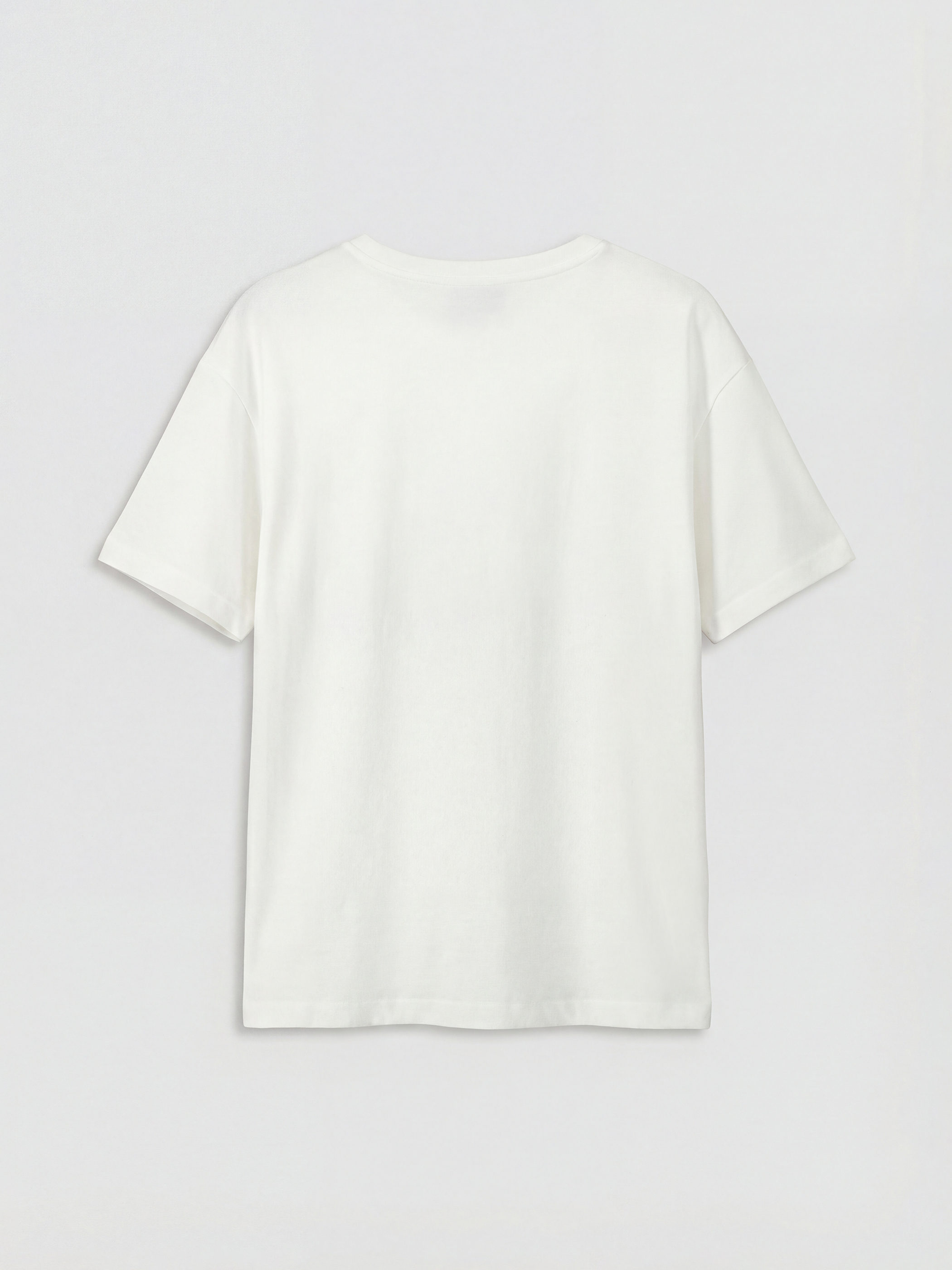 تيشيرت مطبوع برقبة دائرية للبنات - عبوتان-2