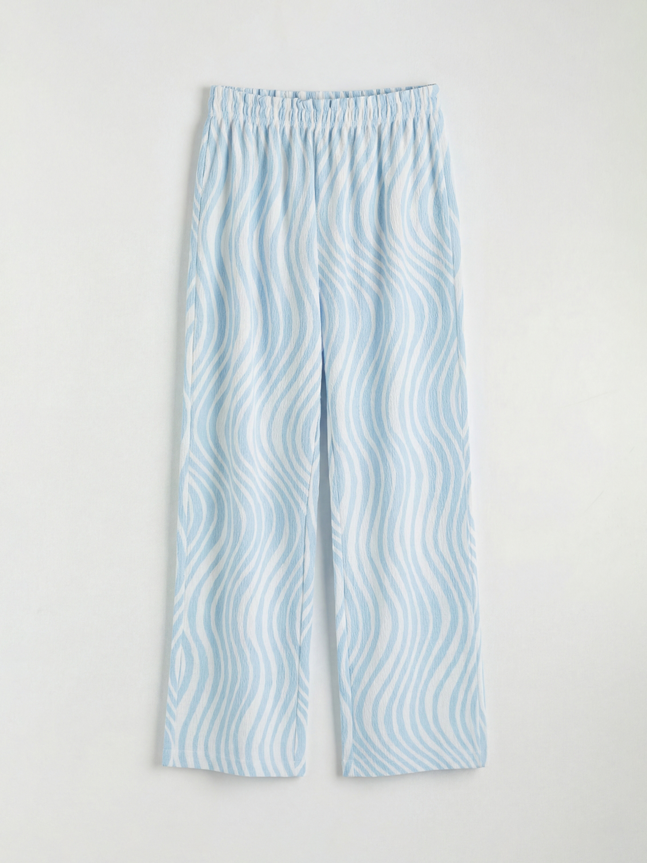 LCW Kids Desenli Geniş Paça Kız Çocuk Pantolon - S6DO32Z4-LQK