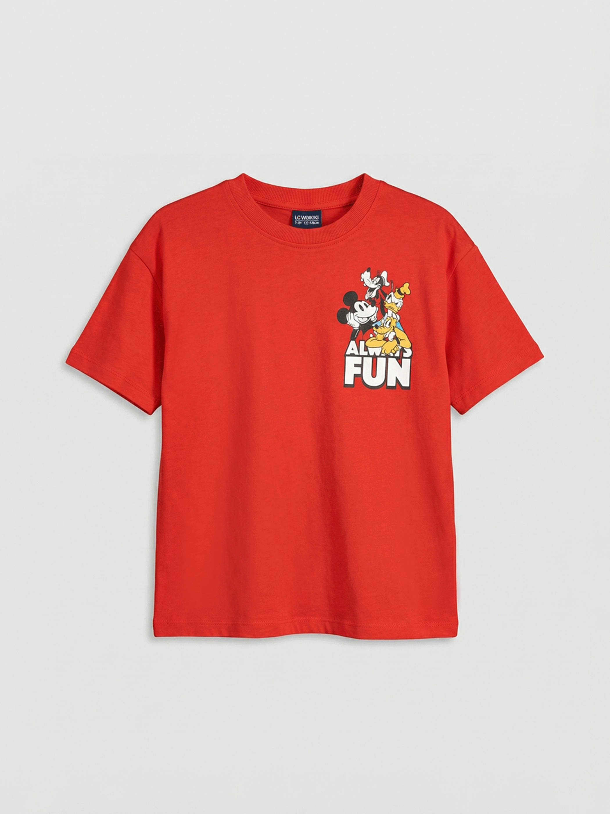 LCW Kids Mickey Mouse Printed Boys' T-Shirt