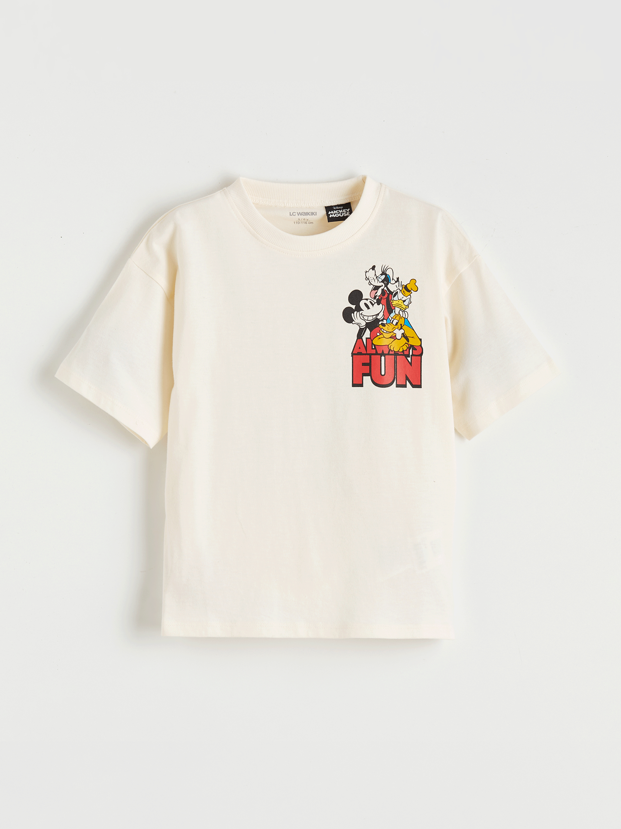 LCW Kids Mickey Mouse Printed Boys' T-Shirt