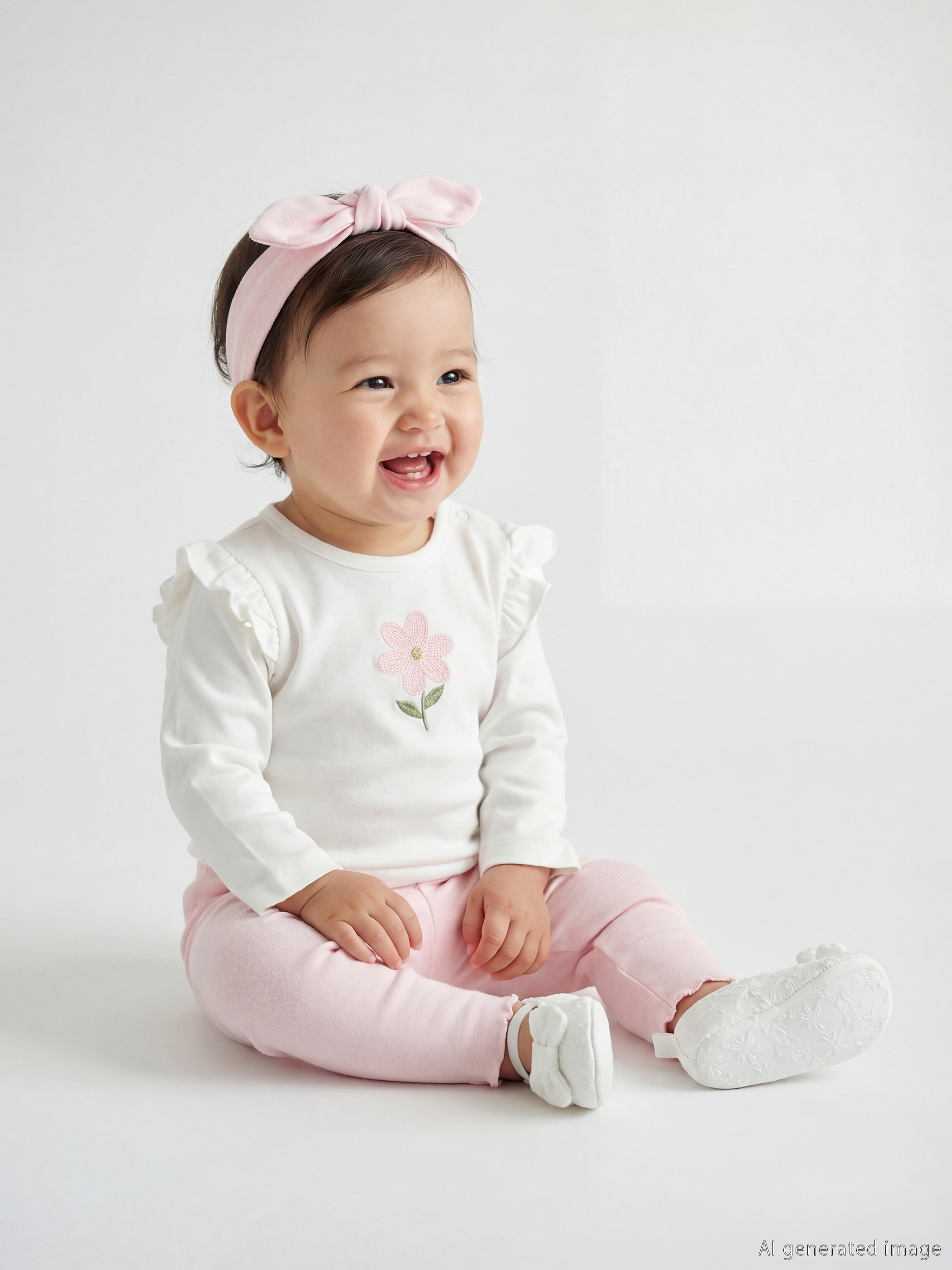 LCW baby Çiçek Baskılı Kız Bebek Takım 3'lü - S6DQ93Z1-FDU