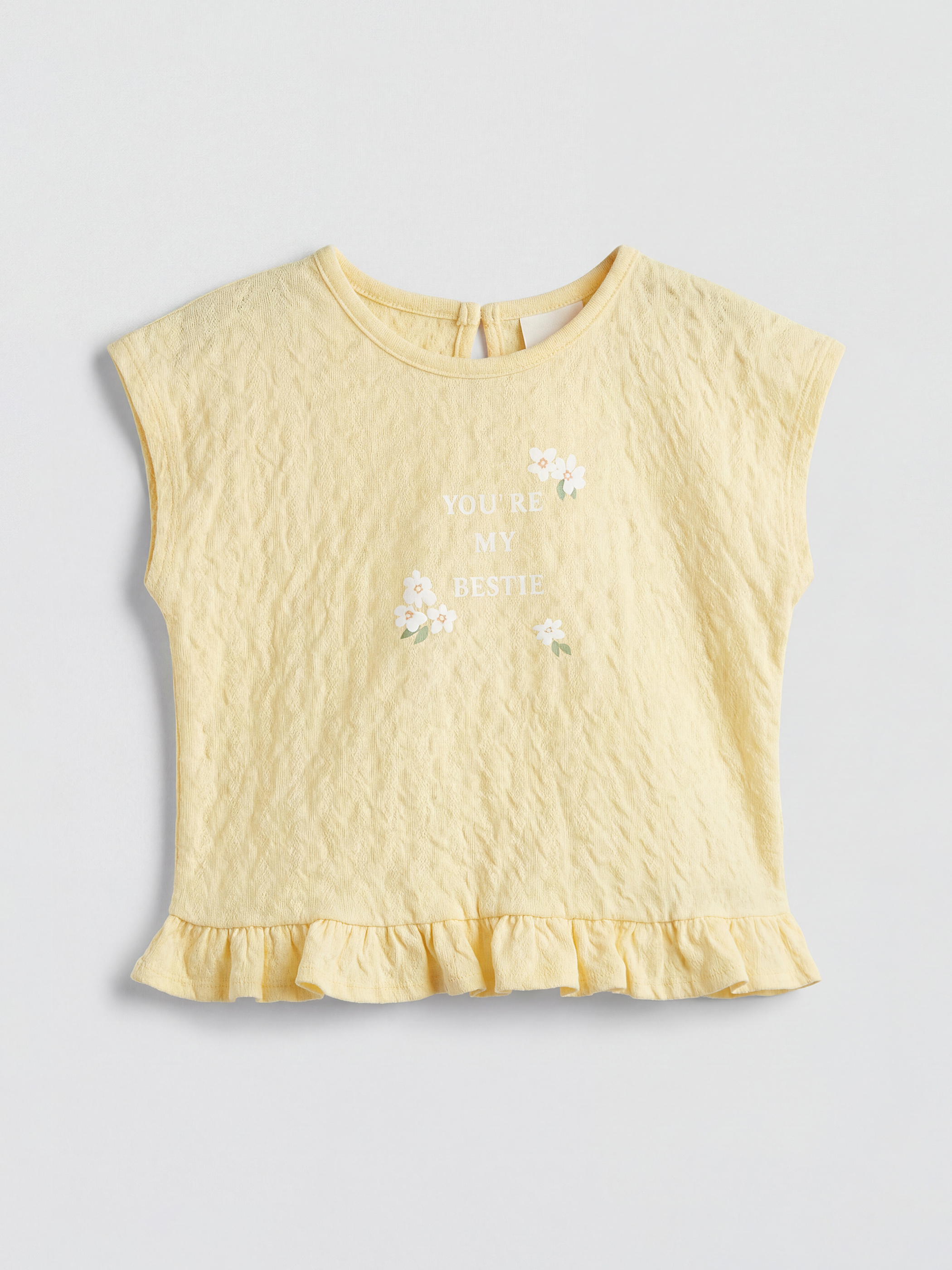 LCW baby Çiçekli Kız Bebek Tişört