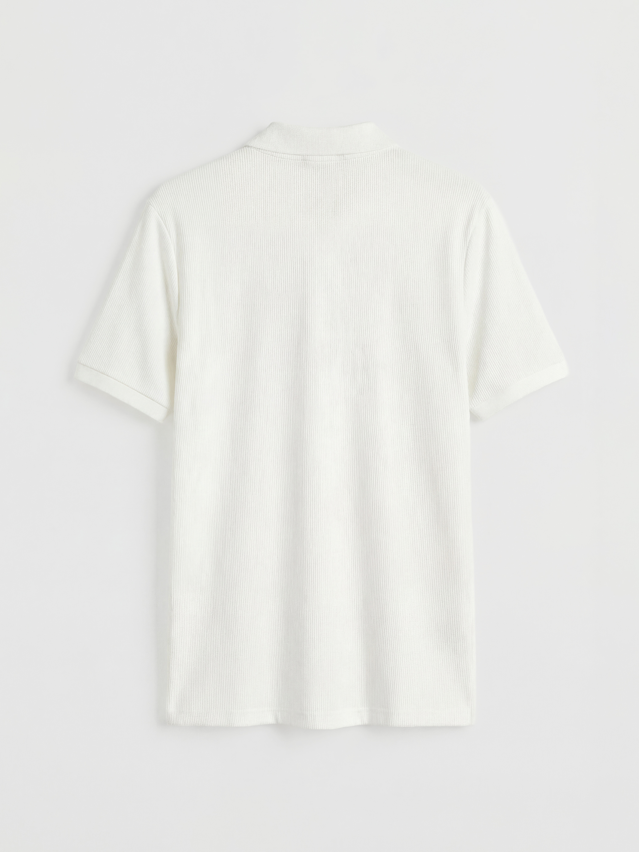 Ekru Polo Yaka Erkek Tişört-5