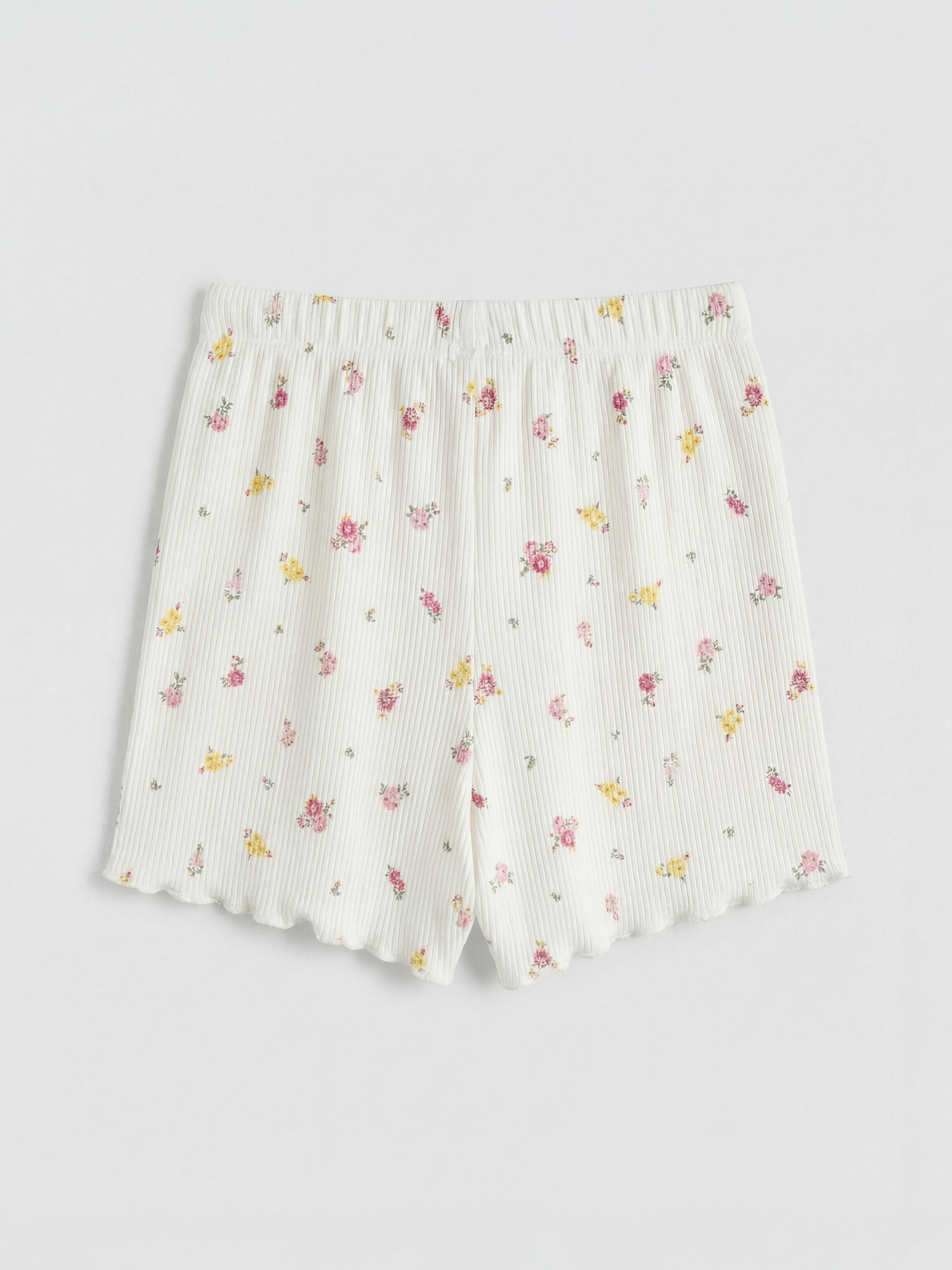 Crew Neck Printed Girls' Shortie Pyjamas Set-4