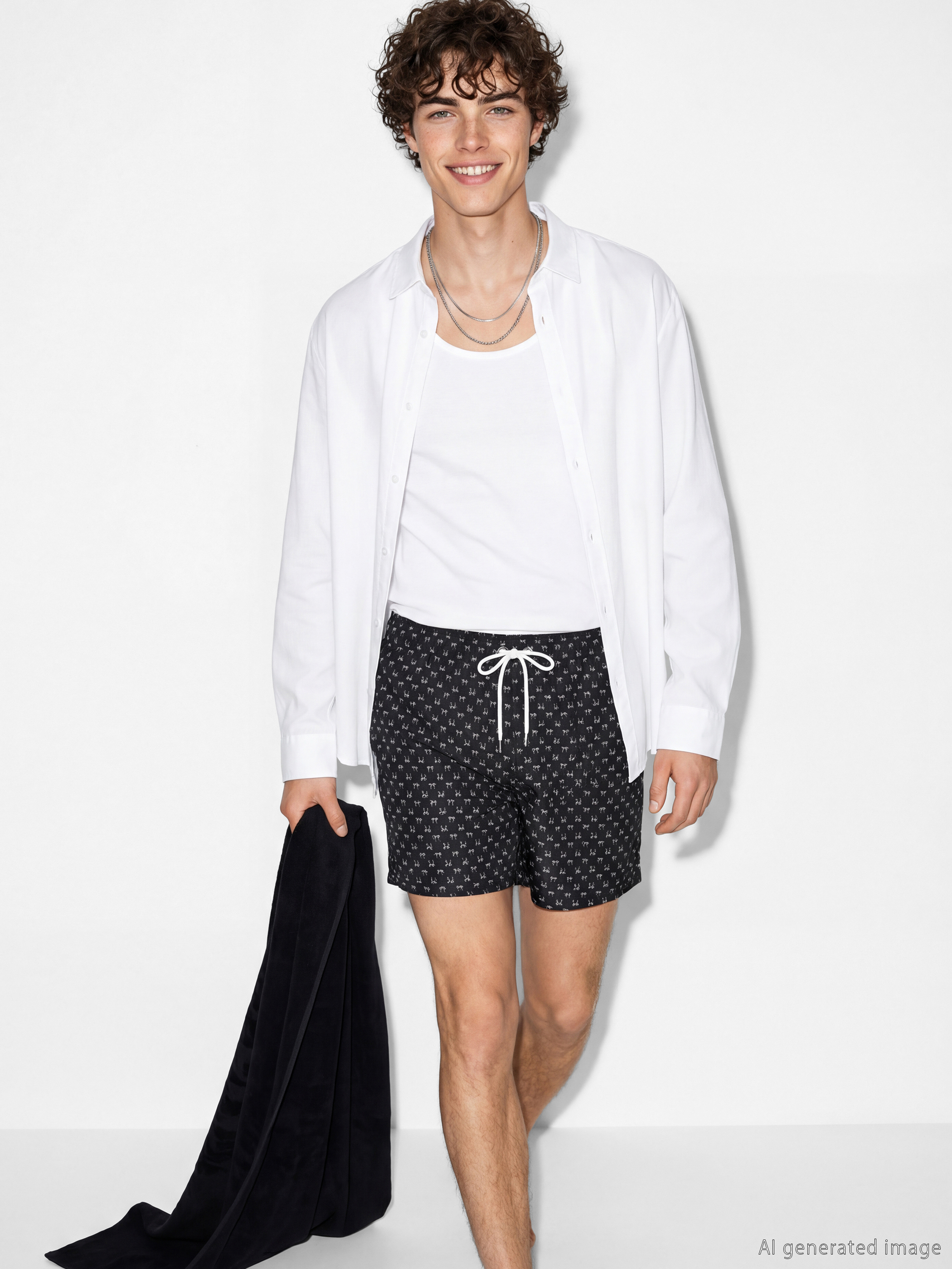 LCW SWIMWEAR Șorturi scurte de înot cu model pentru bărbați