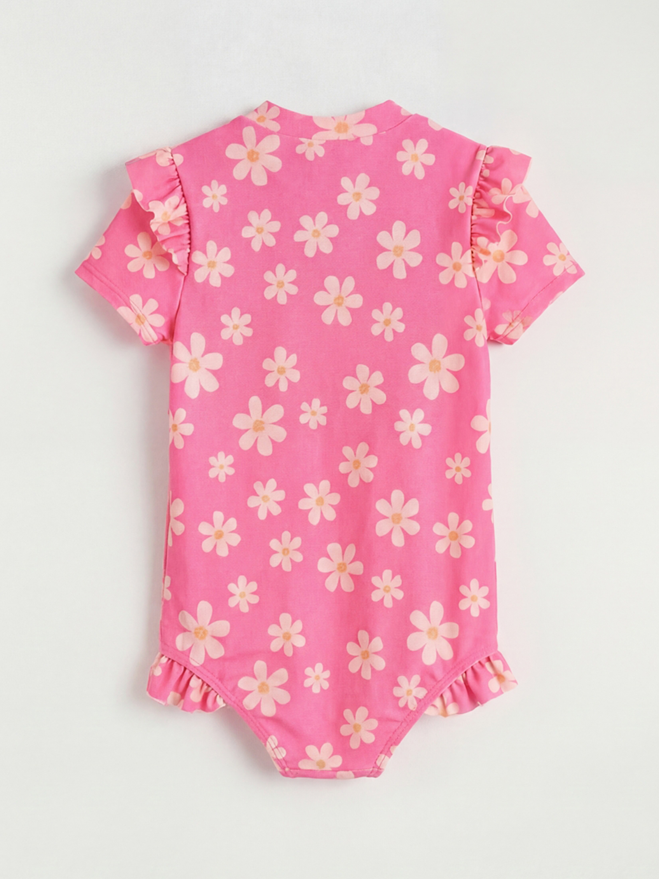 Девочки Розовый Купальник-1