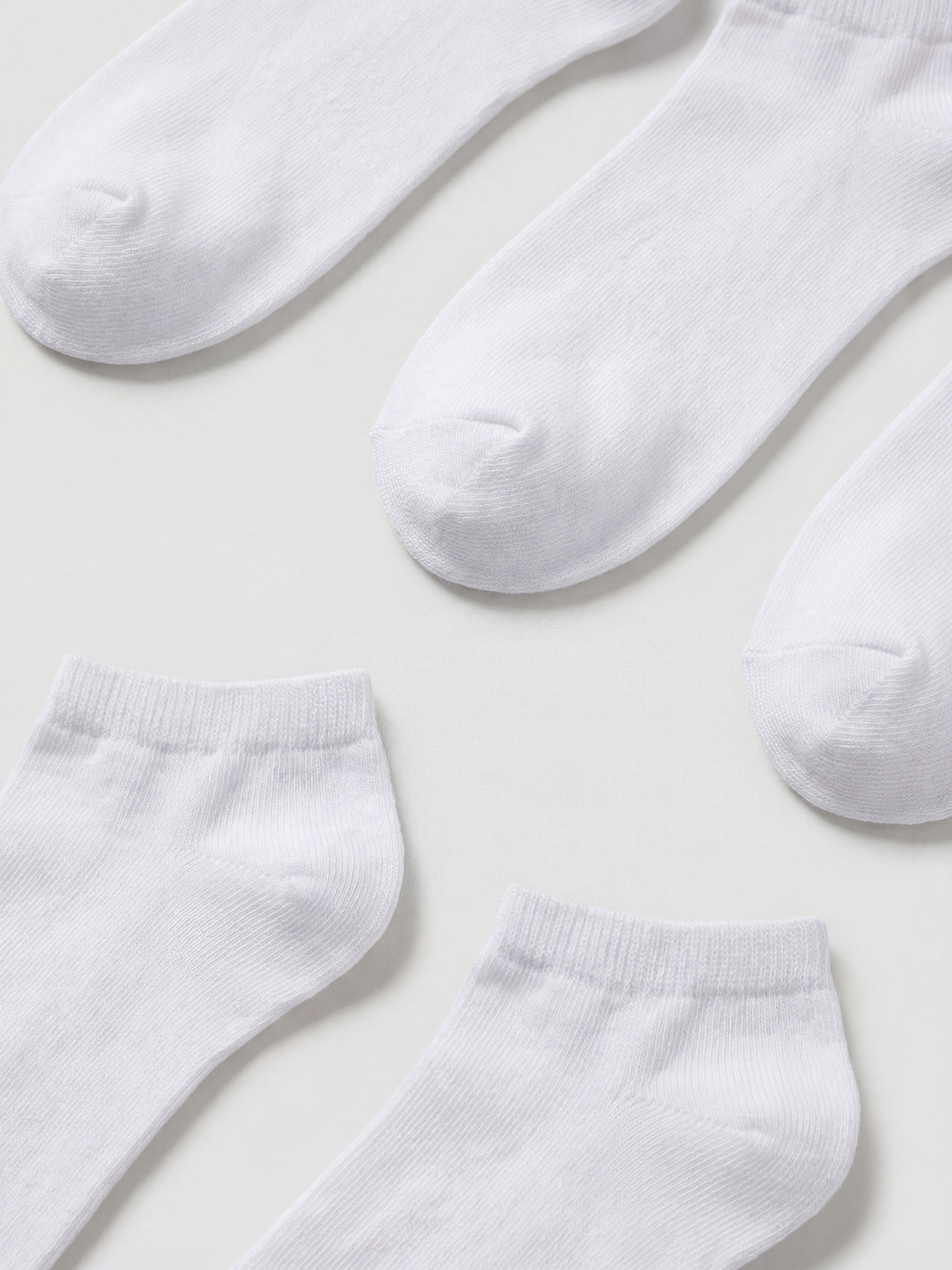 Girl WHITE Trainer Socks-1