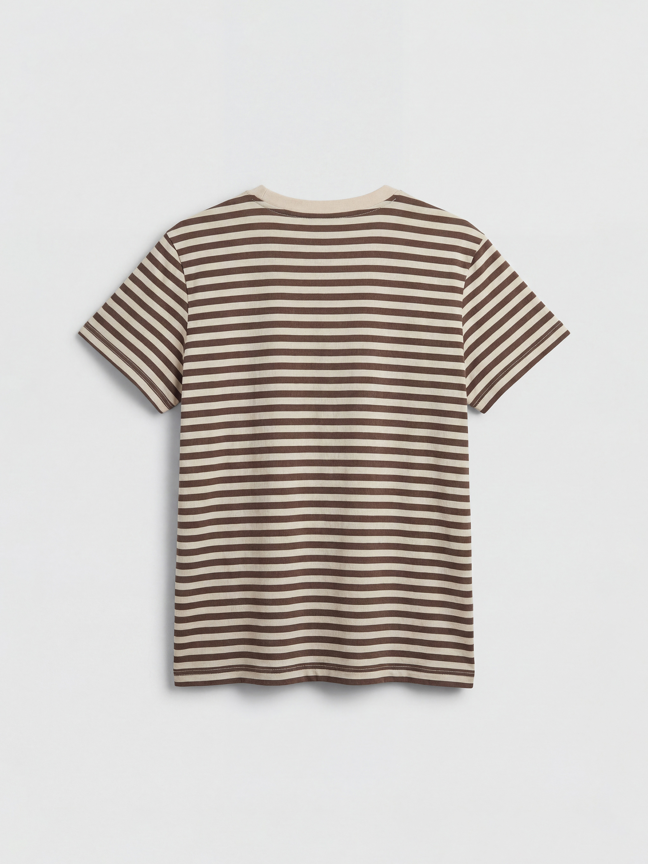 Crew Neck Striped Women's T-Shirt-5