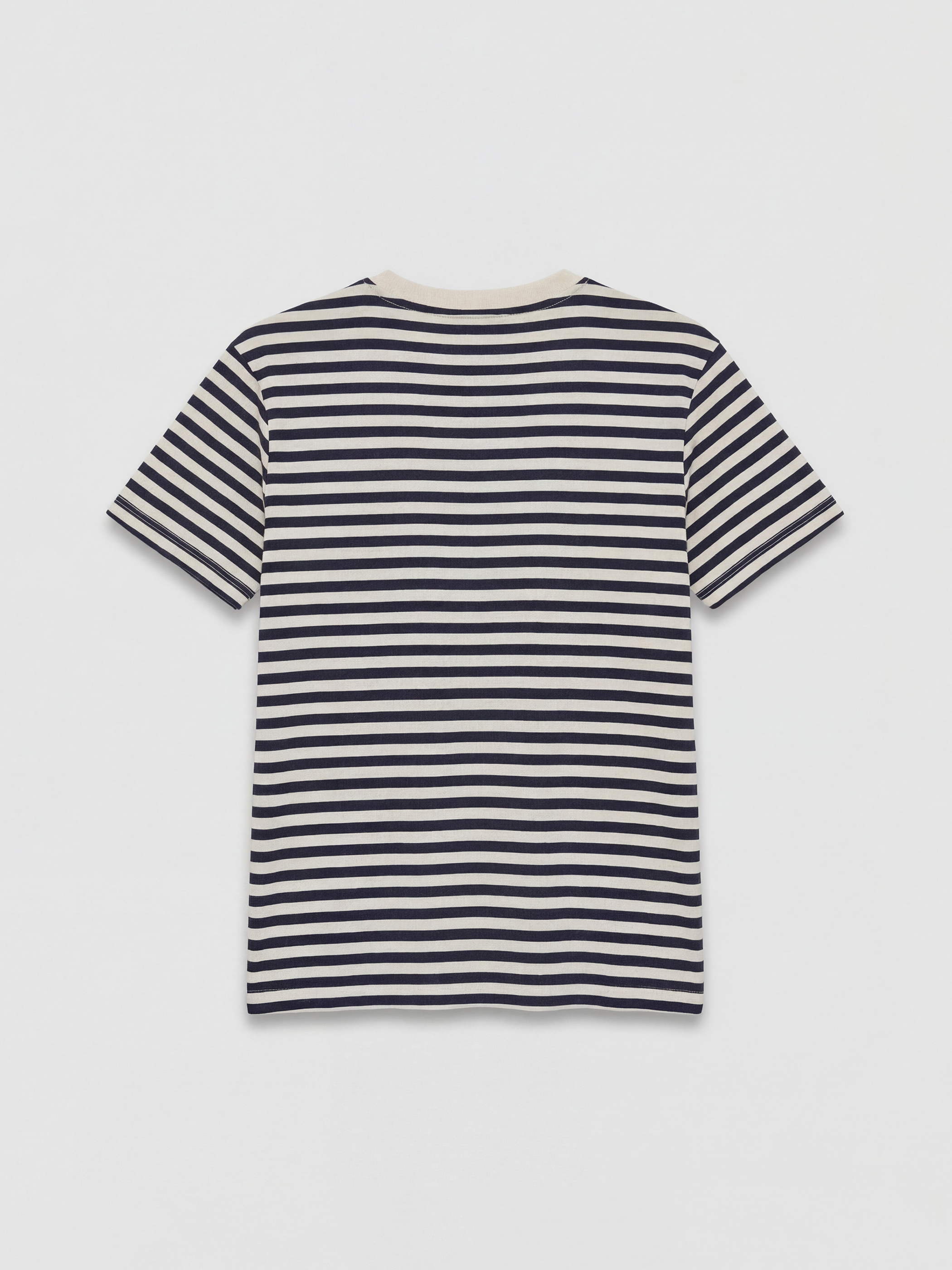 Crew Neck Striped Women's T-Shirt-5