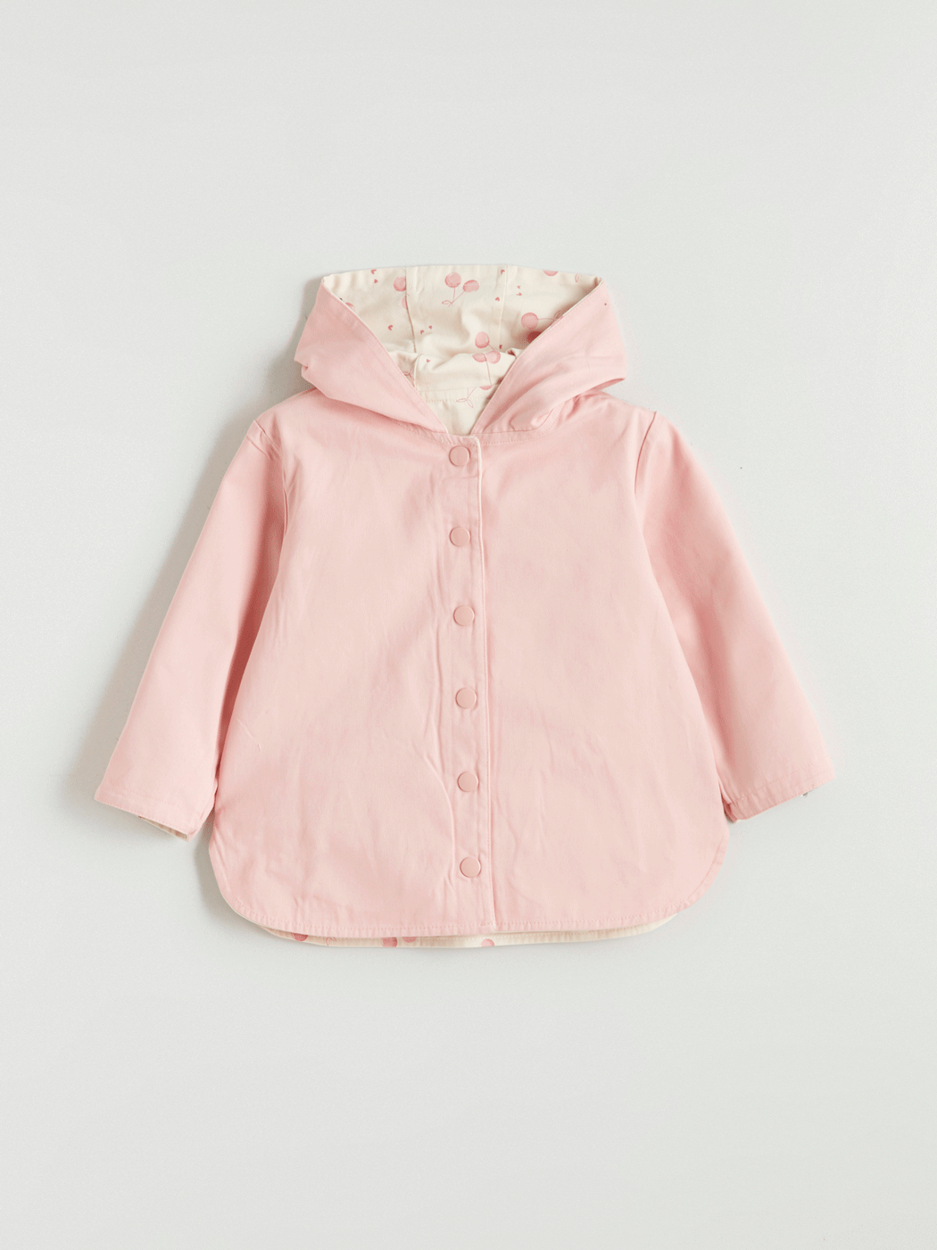 LCW ECO Kapüşonlu Çift Taraflı Kız Çocuk Mont - S6EK08Z1-LRA