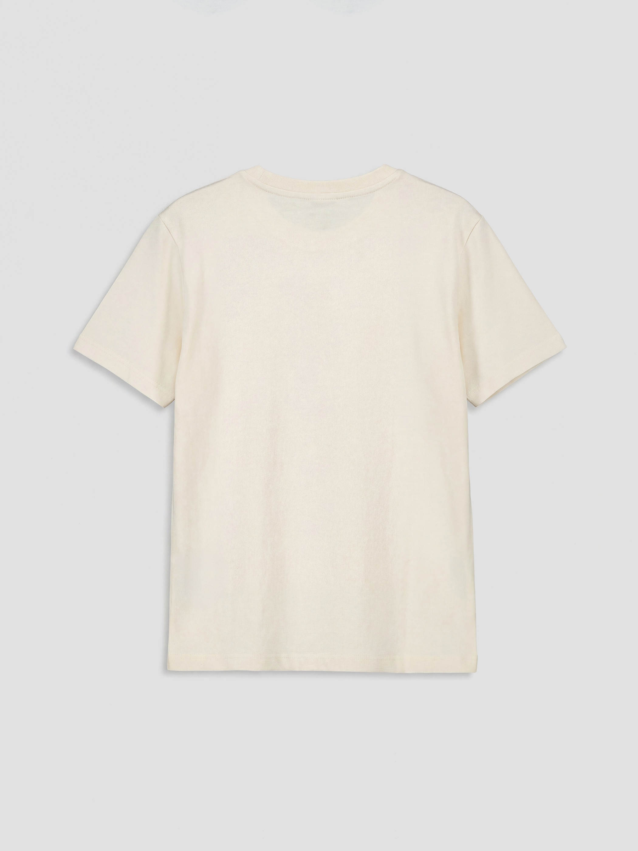 Ekru Bisiklet Yaka Erkek Çocuk Şortlu Pijama Takımı-3