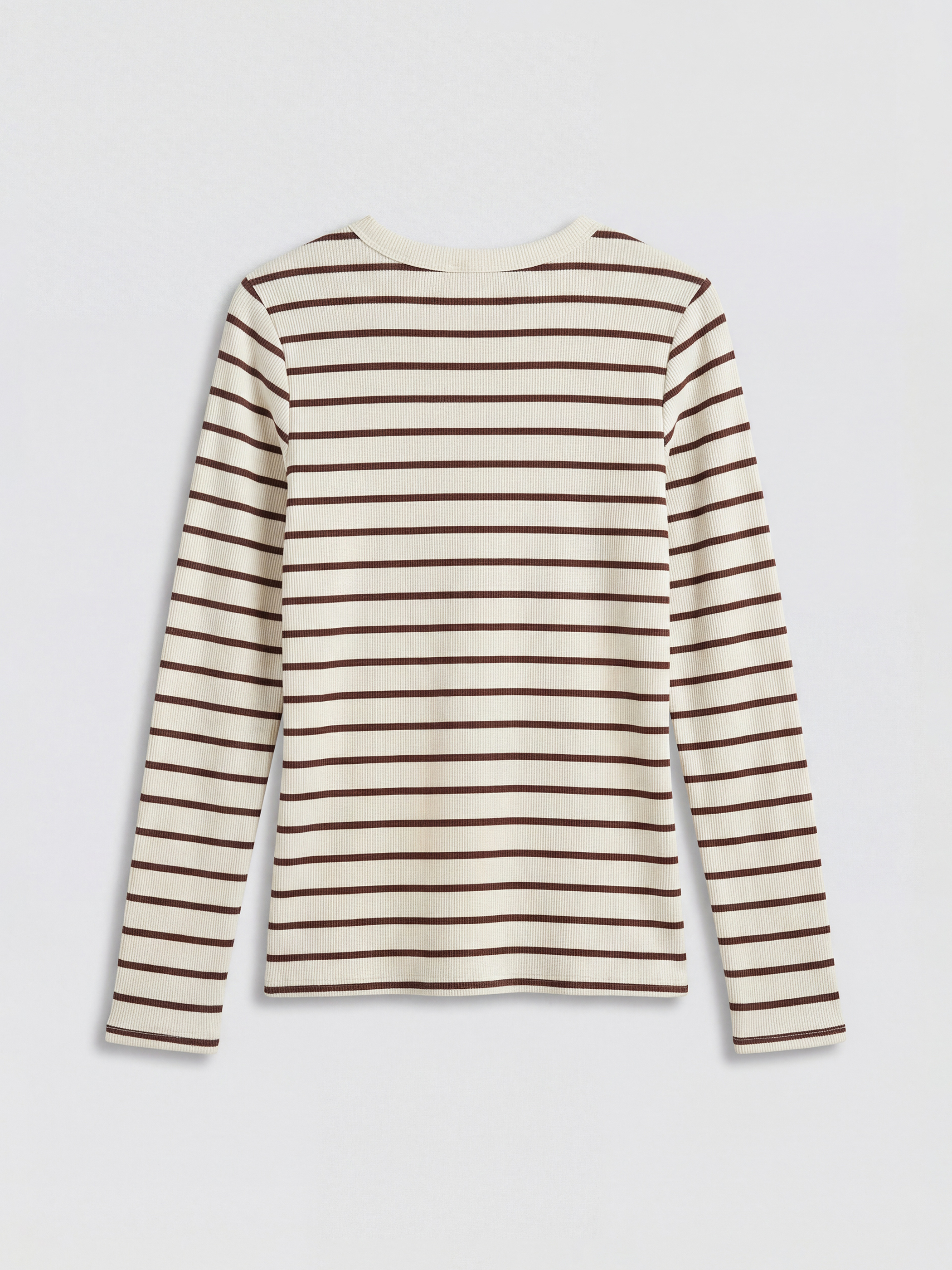 Crew Neck Striped Women's Body-5