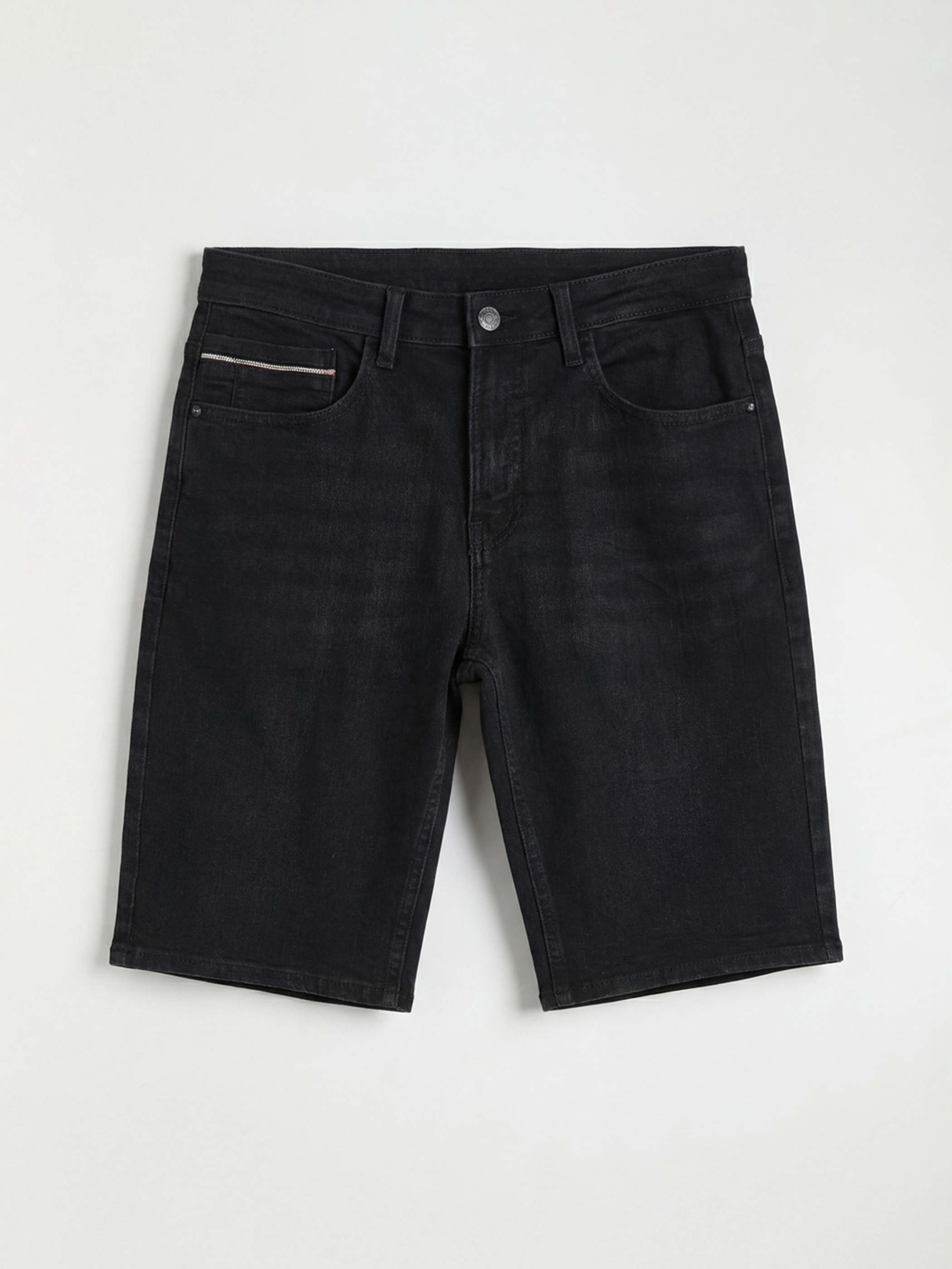 Slim Fit Herren-Jeansshorts-4