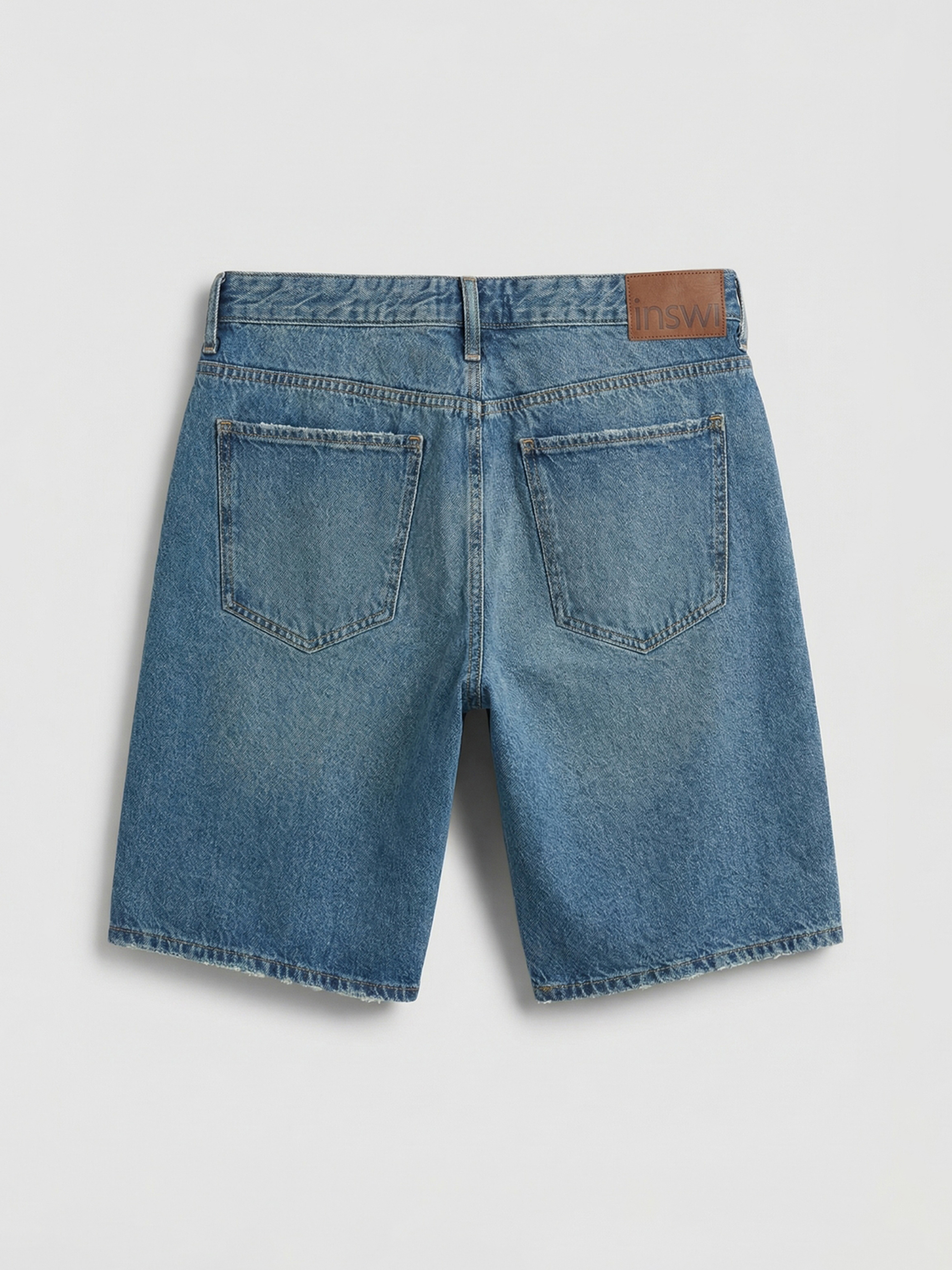 Man INDIGO Denim Shorts-5