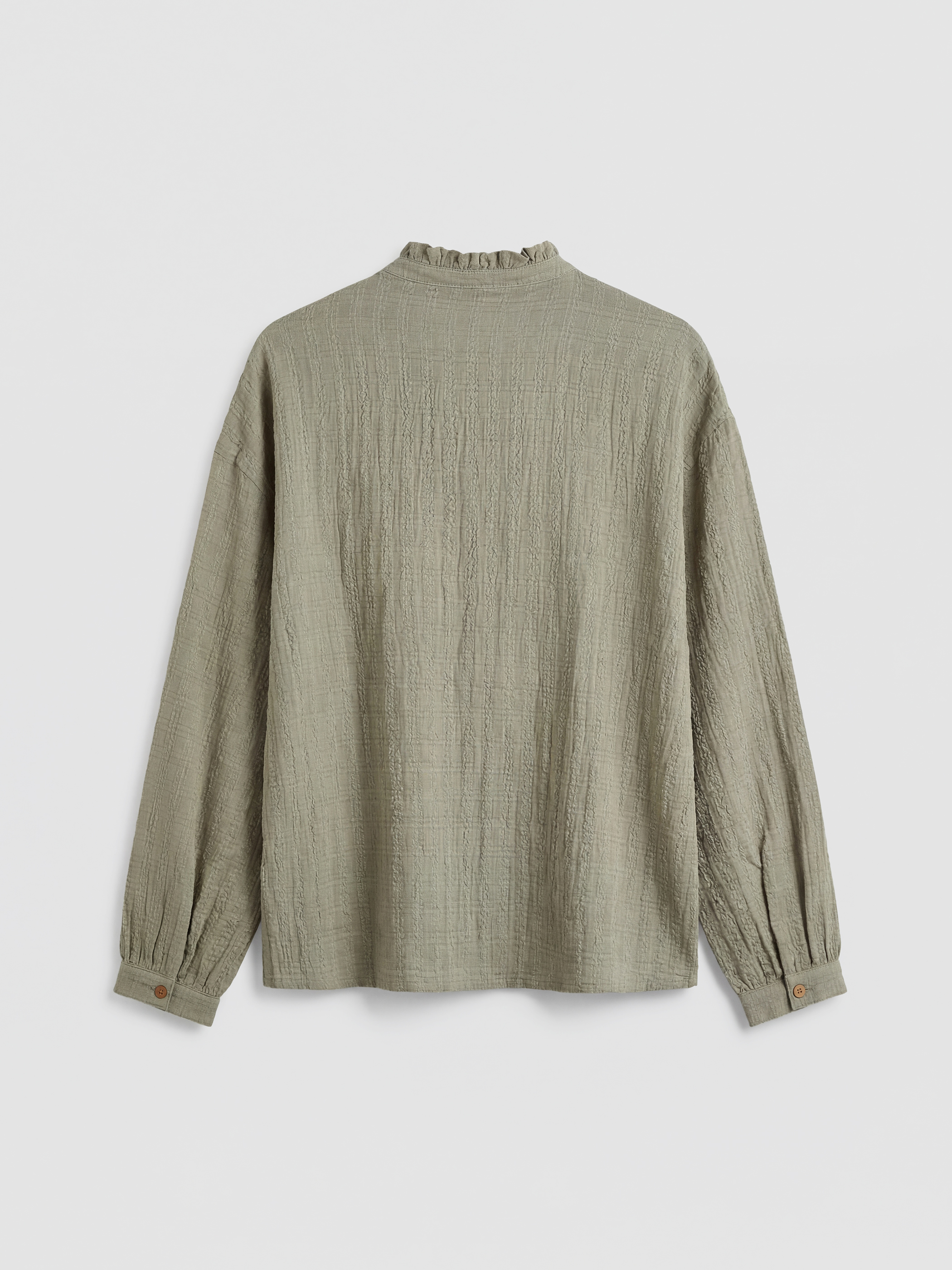 ქალი ხაკისფერი პერანგი-5