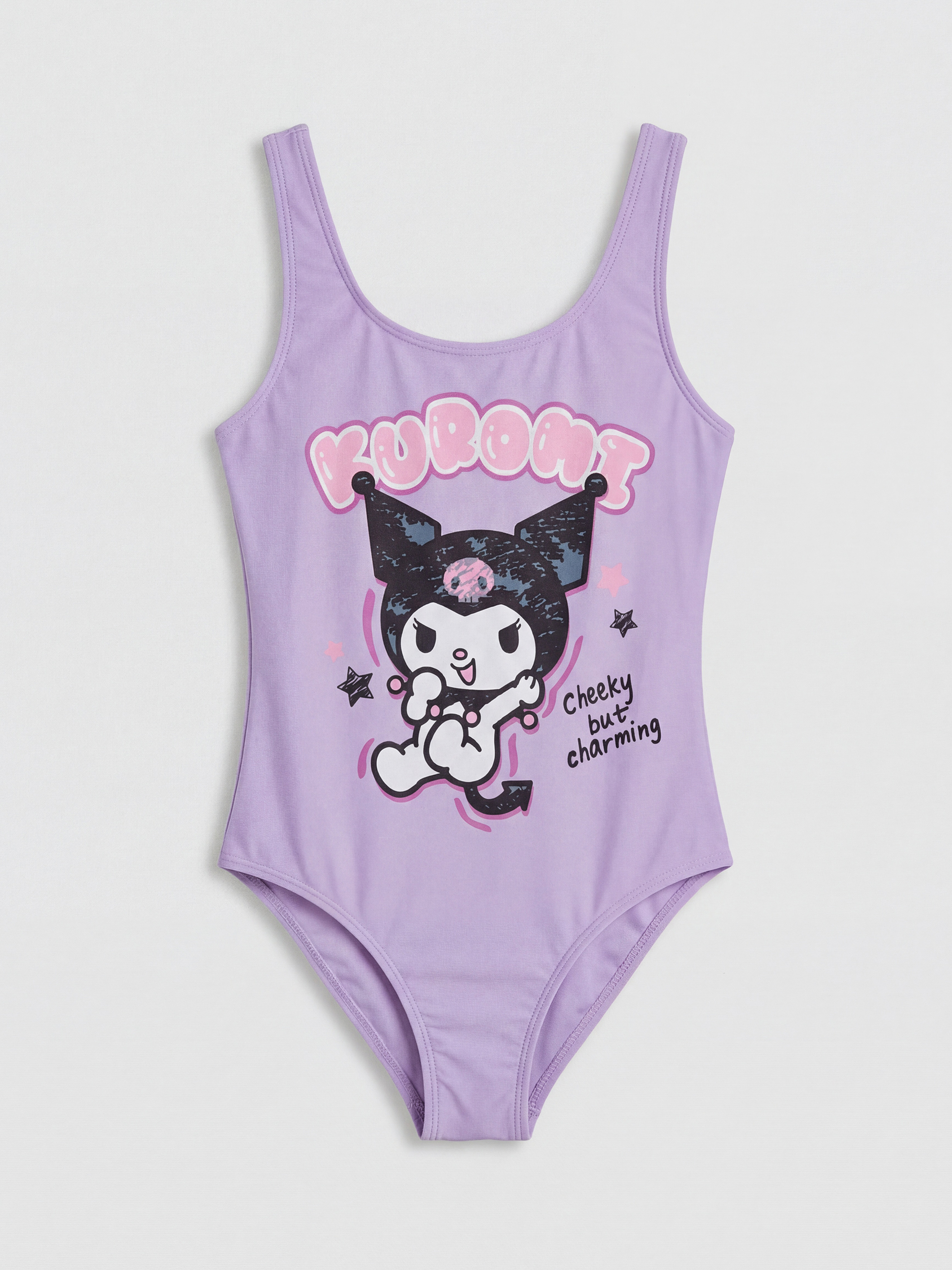 LCW Kids Kuromi Baskılı Kız Çocuk Mayo