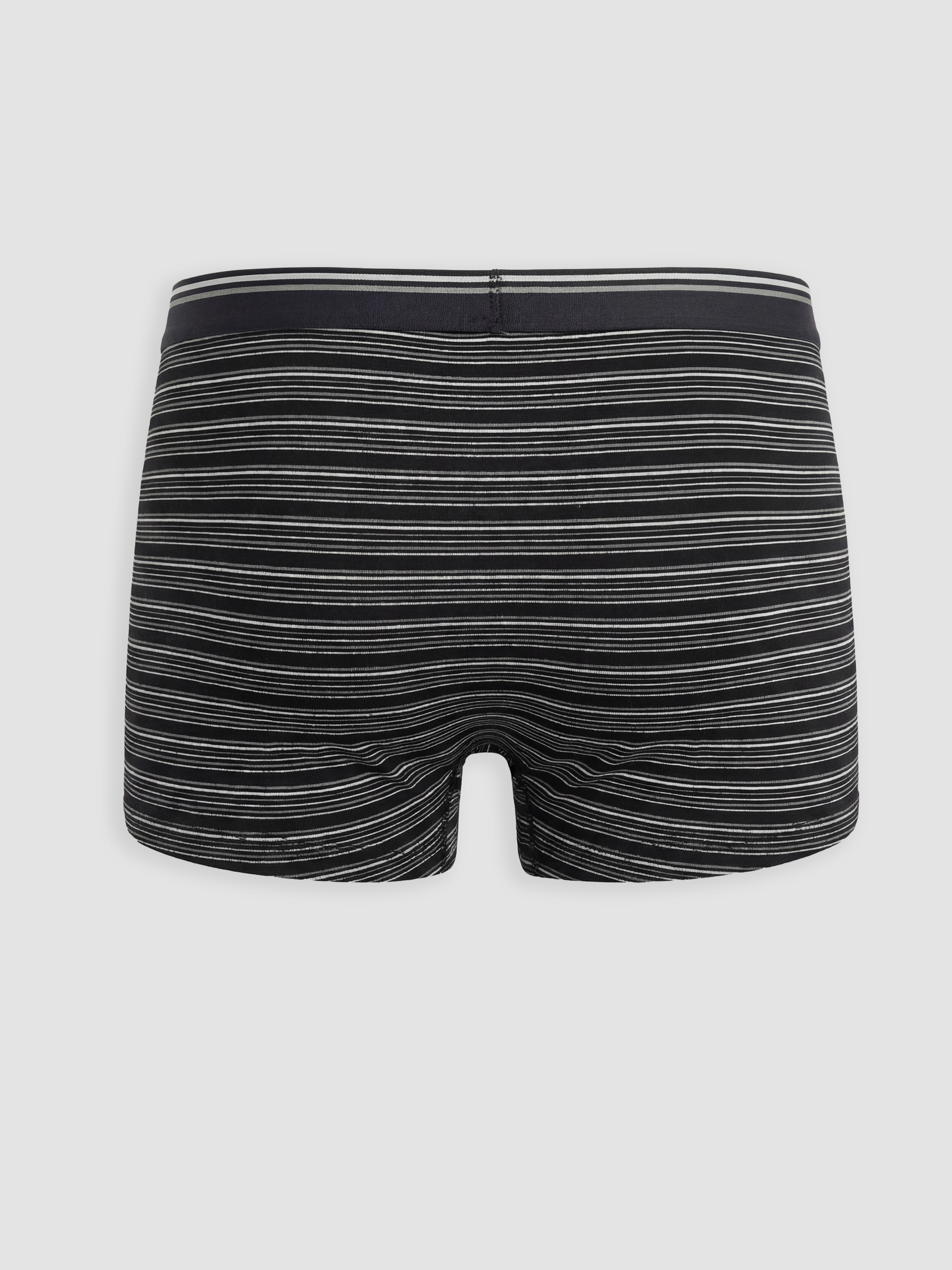 Siyah Standart Kalıp Pamuklu Esnek Erkek Boxer 3'lü-4