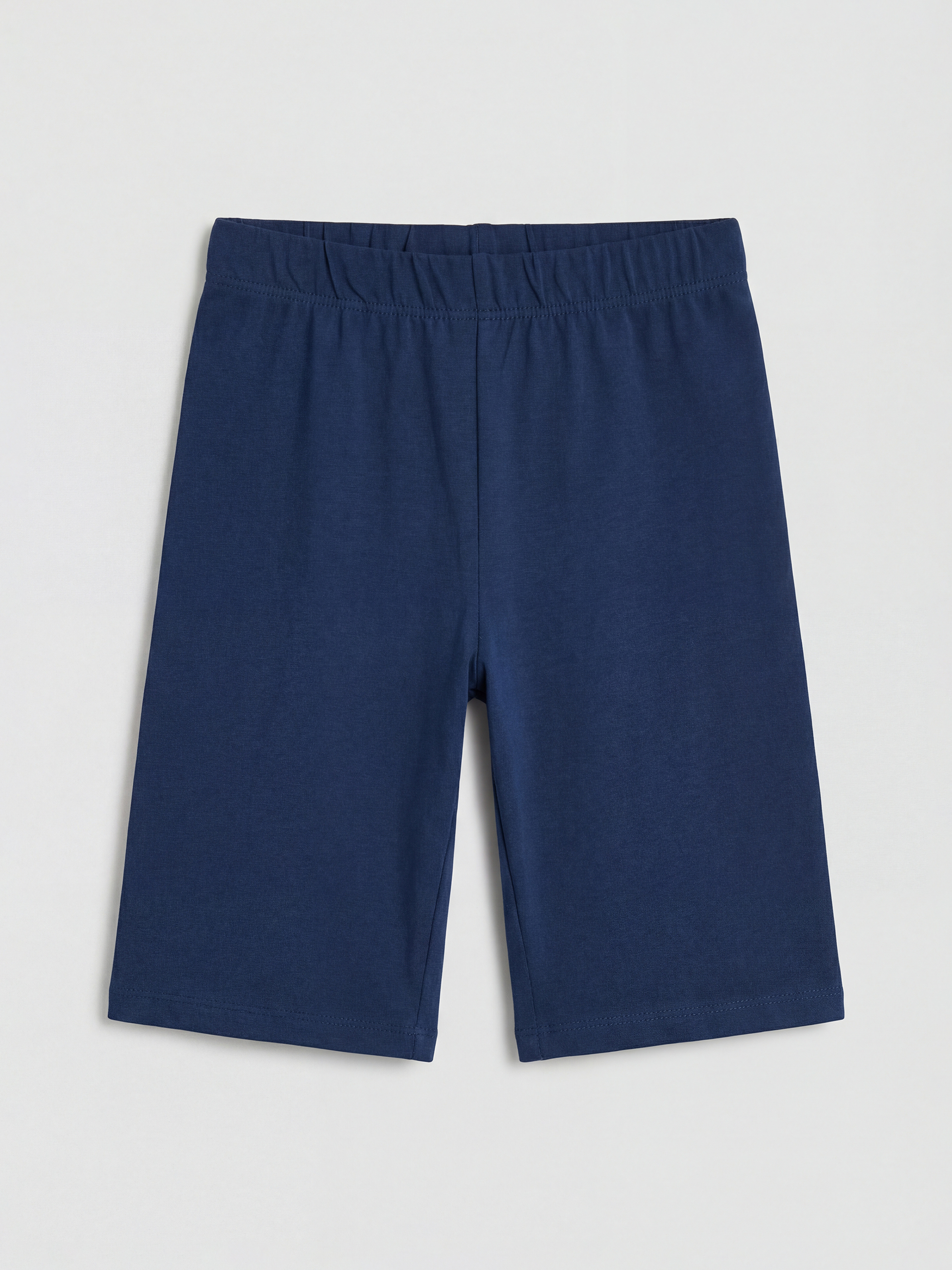 Pembe Beli Lastikli Kız Çocuk Bisikletçi Tayt 2'li-1